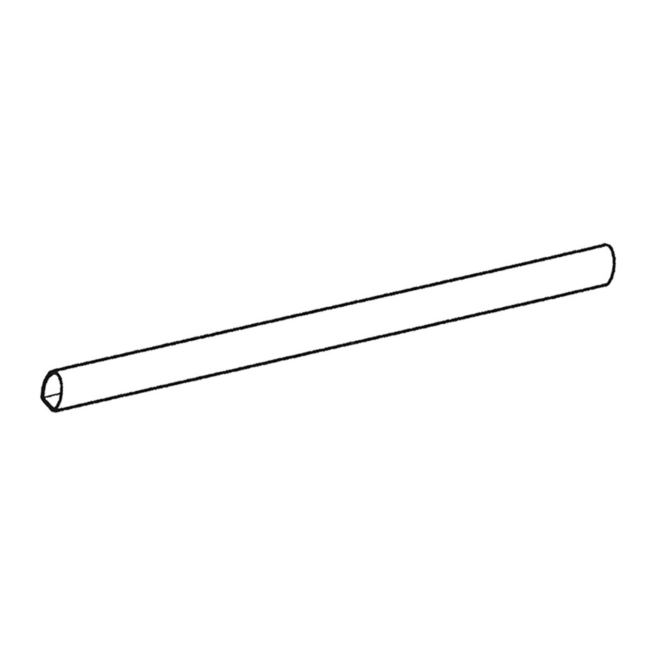 Dachreling-Schiene 3 m, weiß