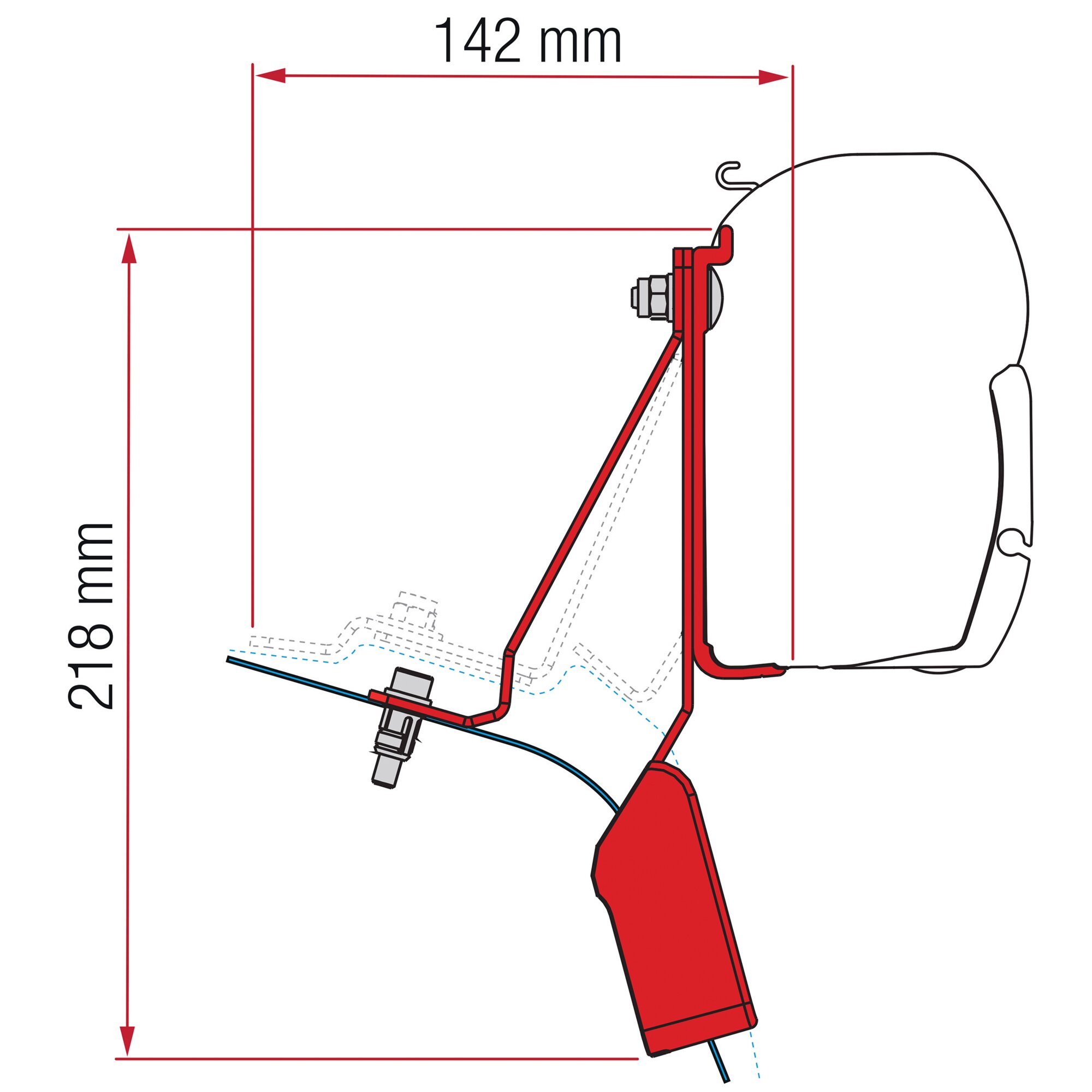 Markisenadapter Kit Ford Custom Nugget Lift Roof für F45, F45s
