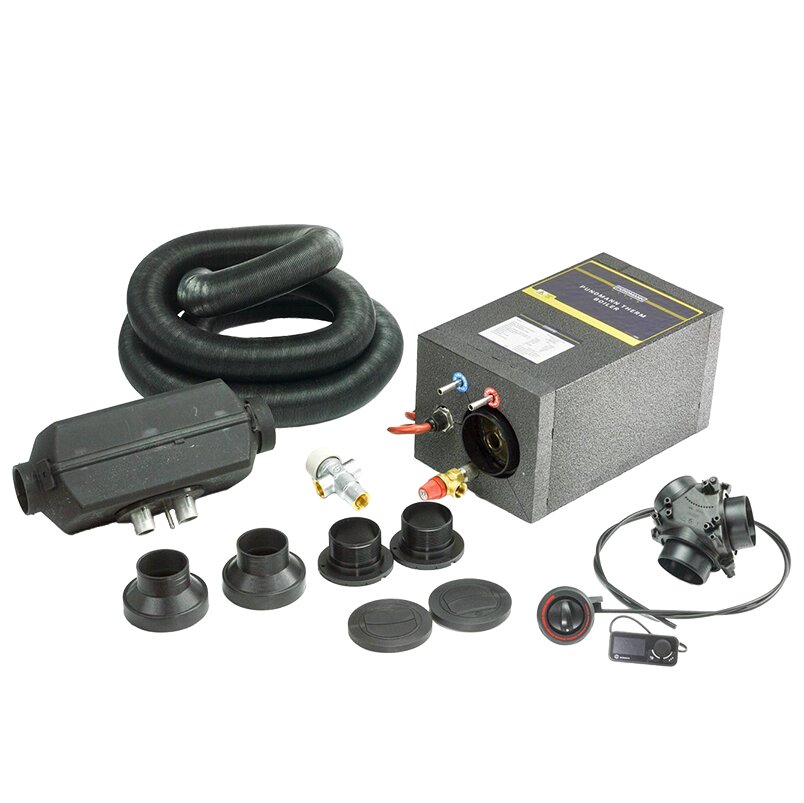 Warmduscher-Set mit 2 kW Standheizung und Therme, 12 V, 200 W