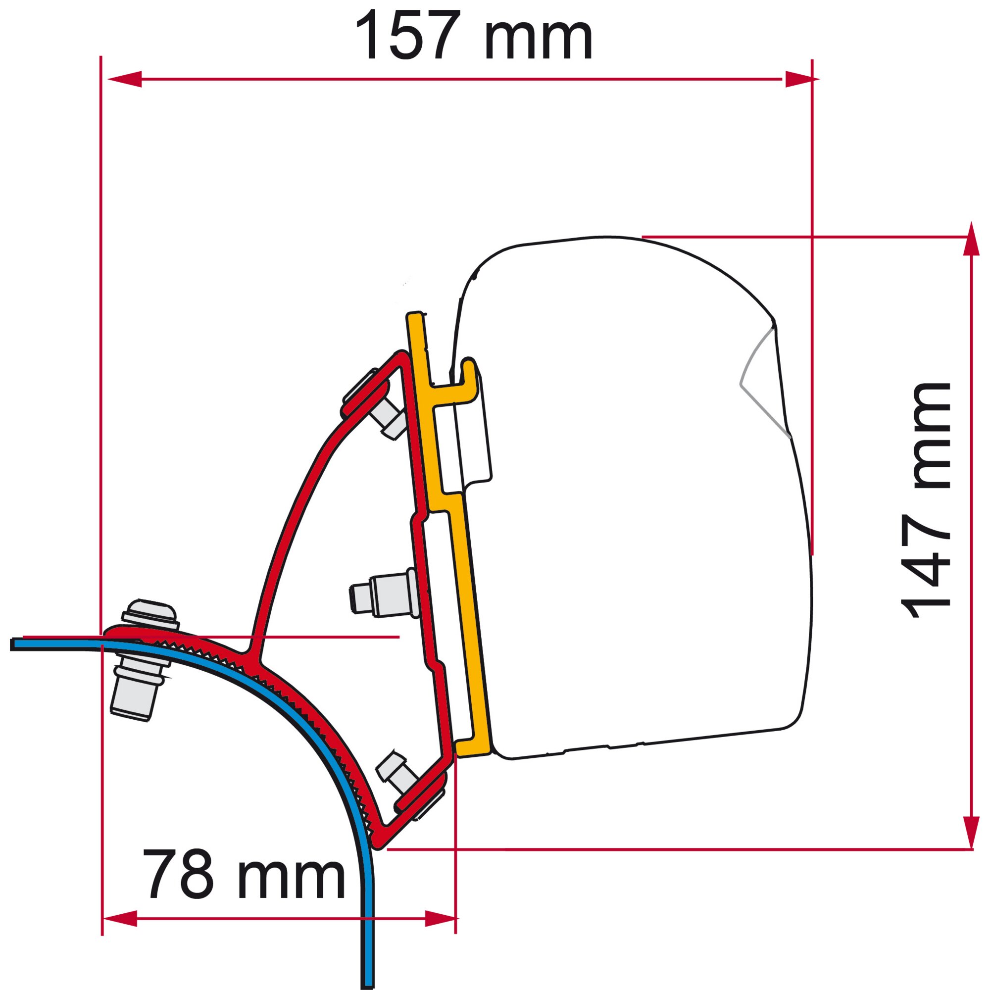 Kit VW T5/T6 Aufstelldach Deep Black