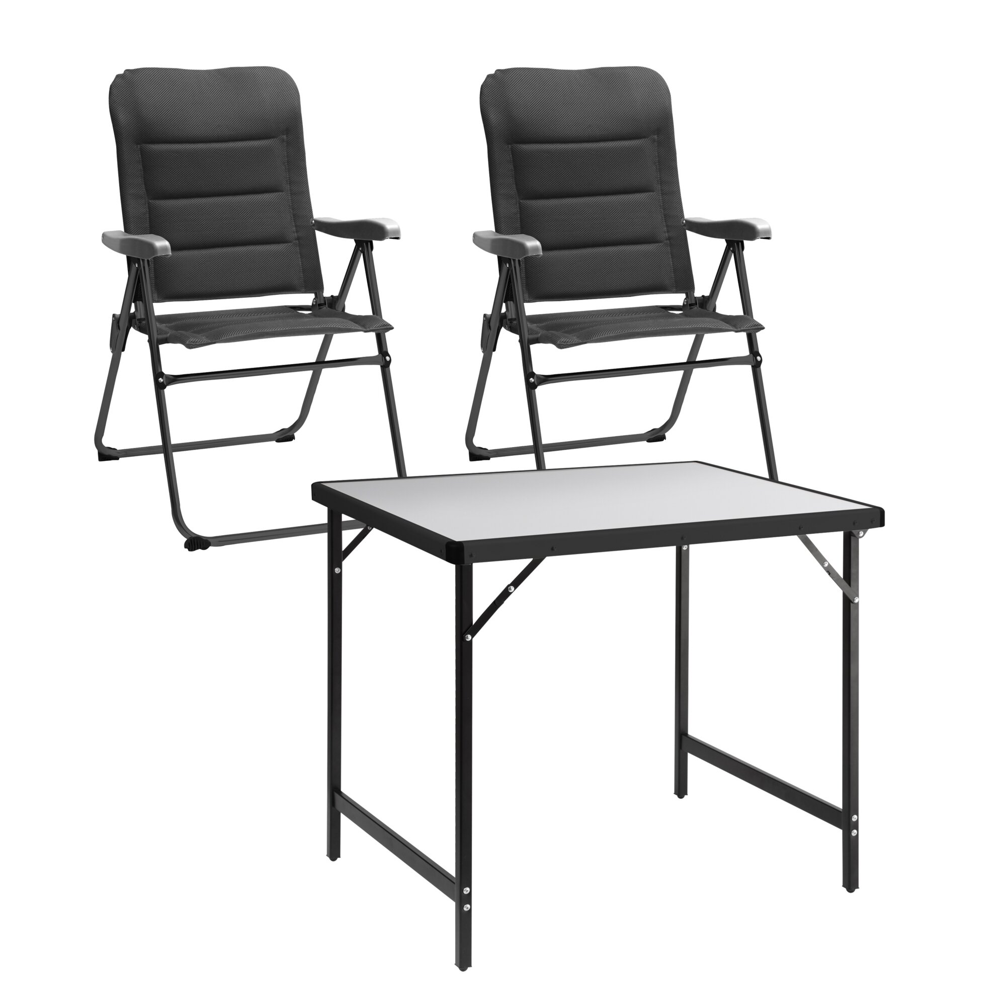 Stuhl-/Tischset Compact, grau