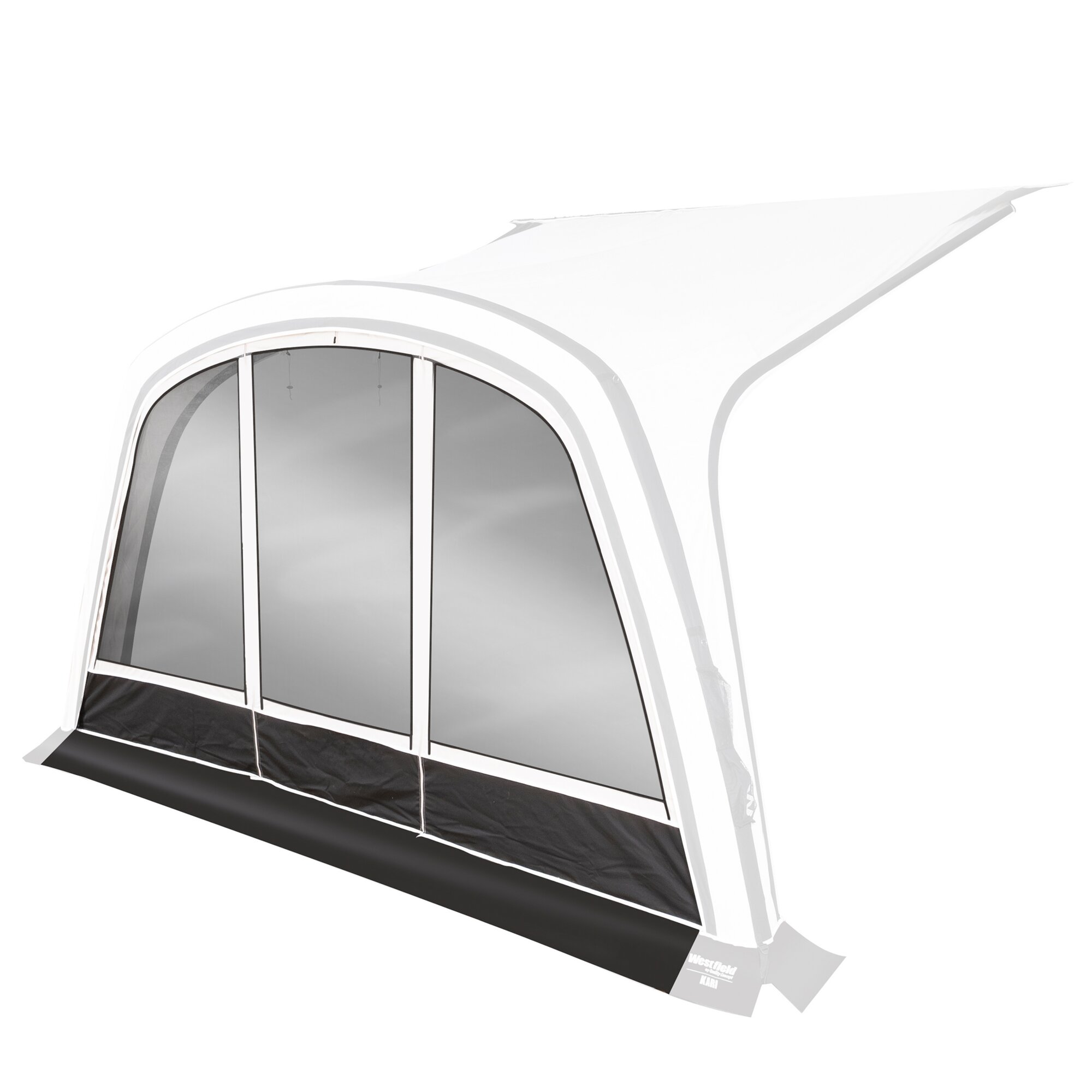 Vorderwand mit Fenster für Kari