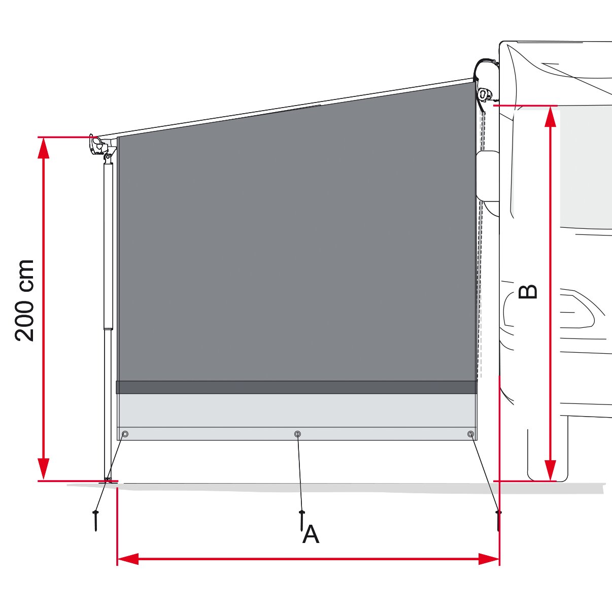 Seitenwand Side Block, CaravanStore