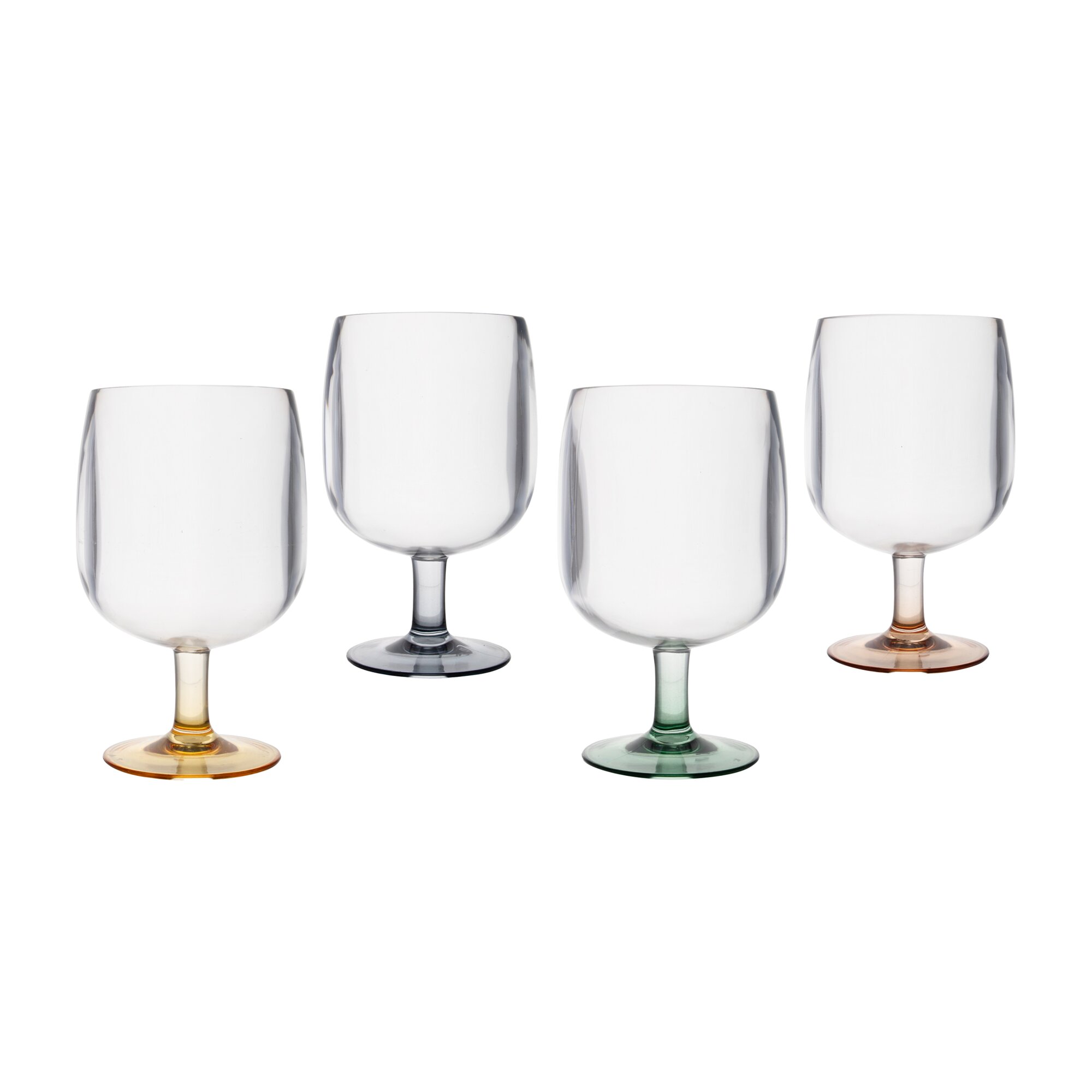 Weinglas-Set 4-teilig bunt