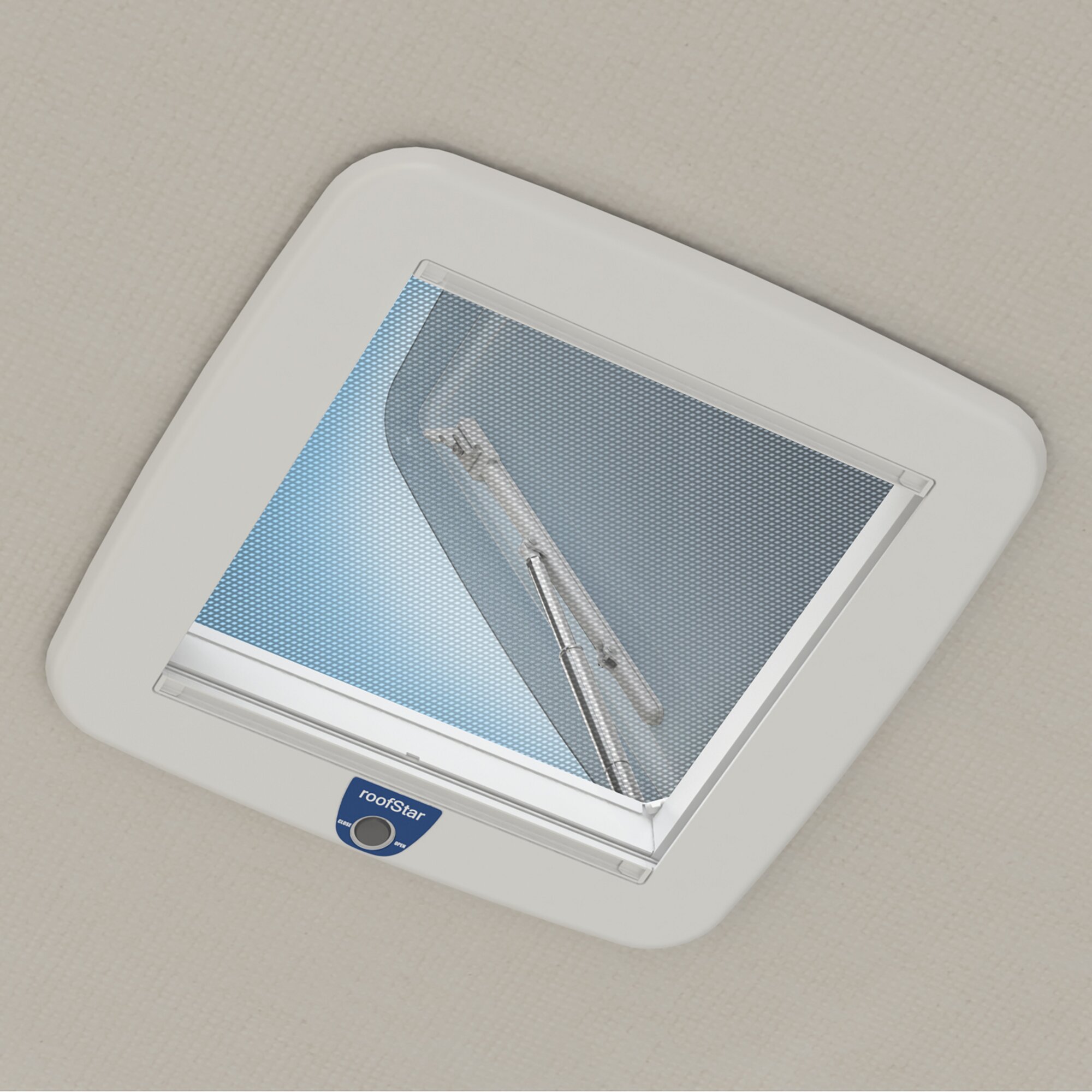 Dachhaube roofSTAR 7 mit LED, Bügel, ohne Zwangsbelüftung