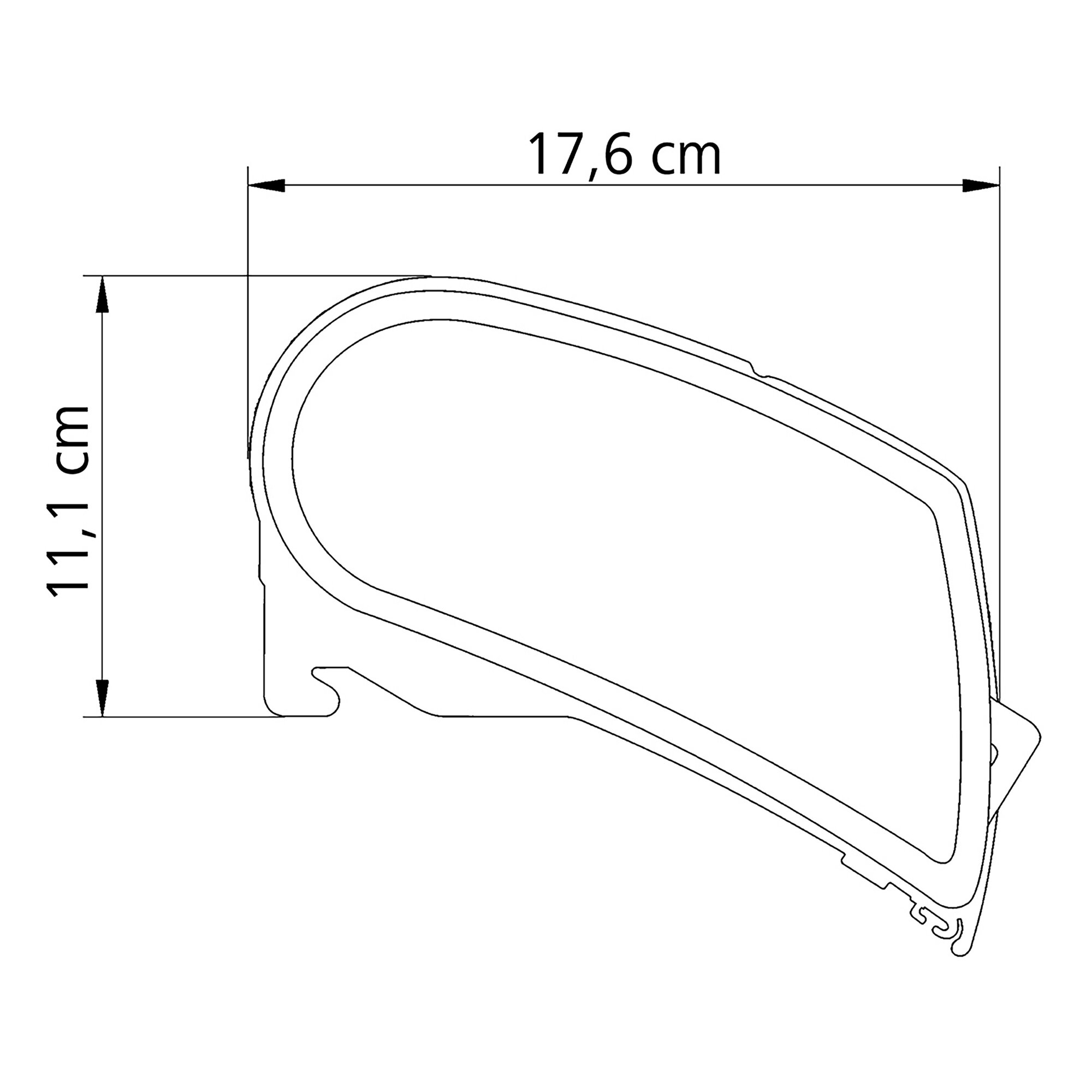 Markise Thule Omnistor 9200, weiß, 4 m, Saphir Blau