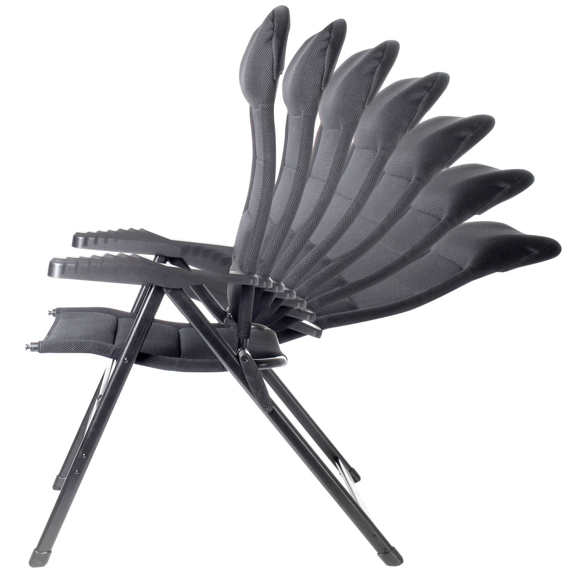 Campingstuhl Aravel 3D M, schwarz