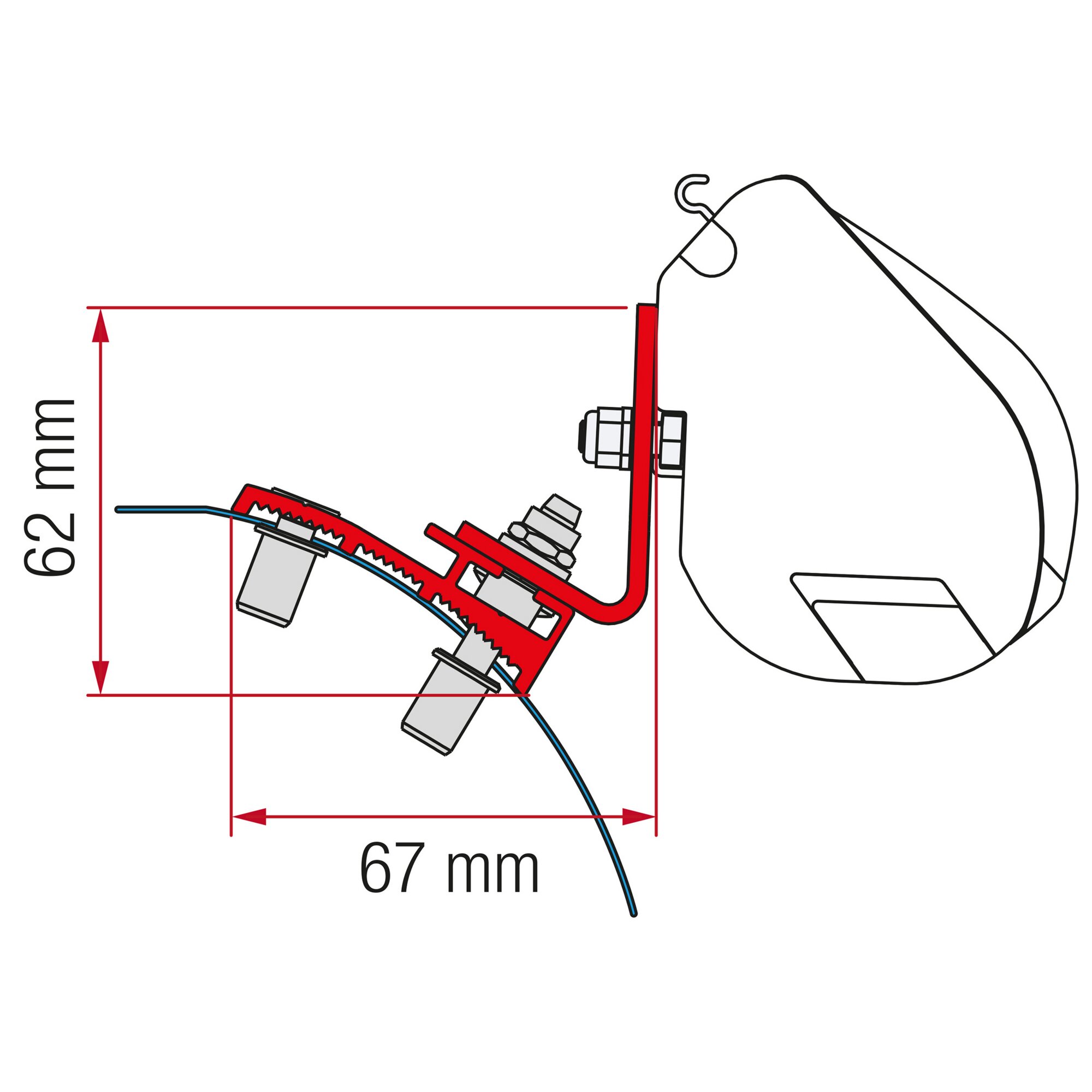 Markisenadapter Kit Stellantis (PSA) für F35 Pro