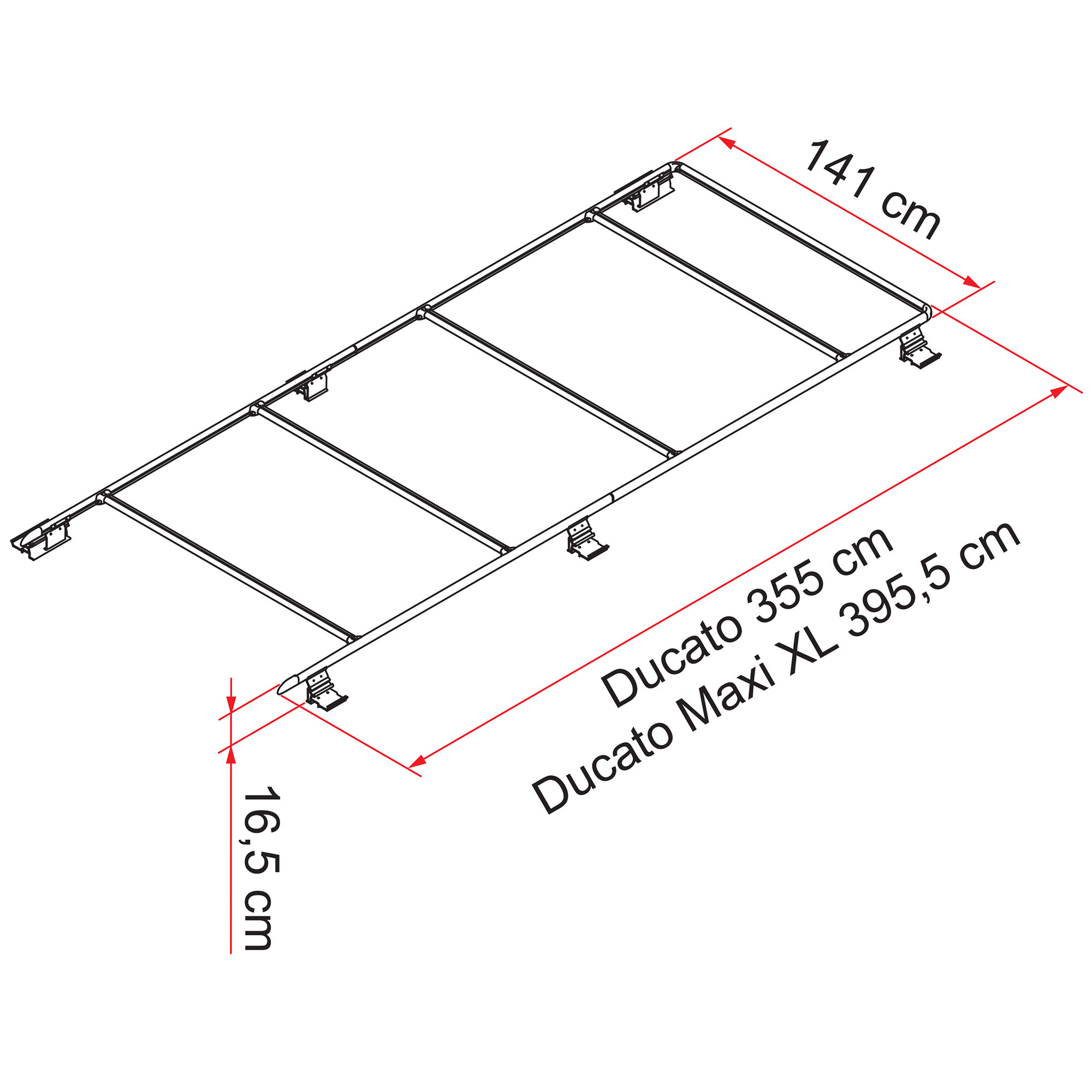Dachreling Roof Rail Ducato