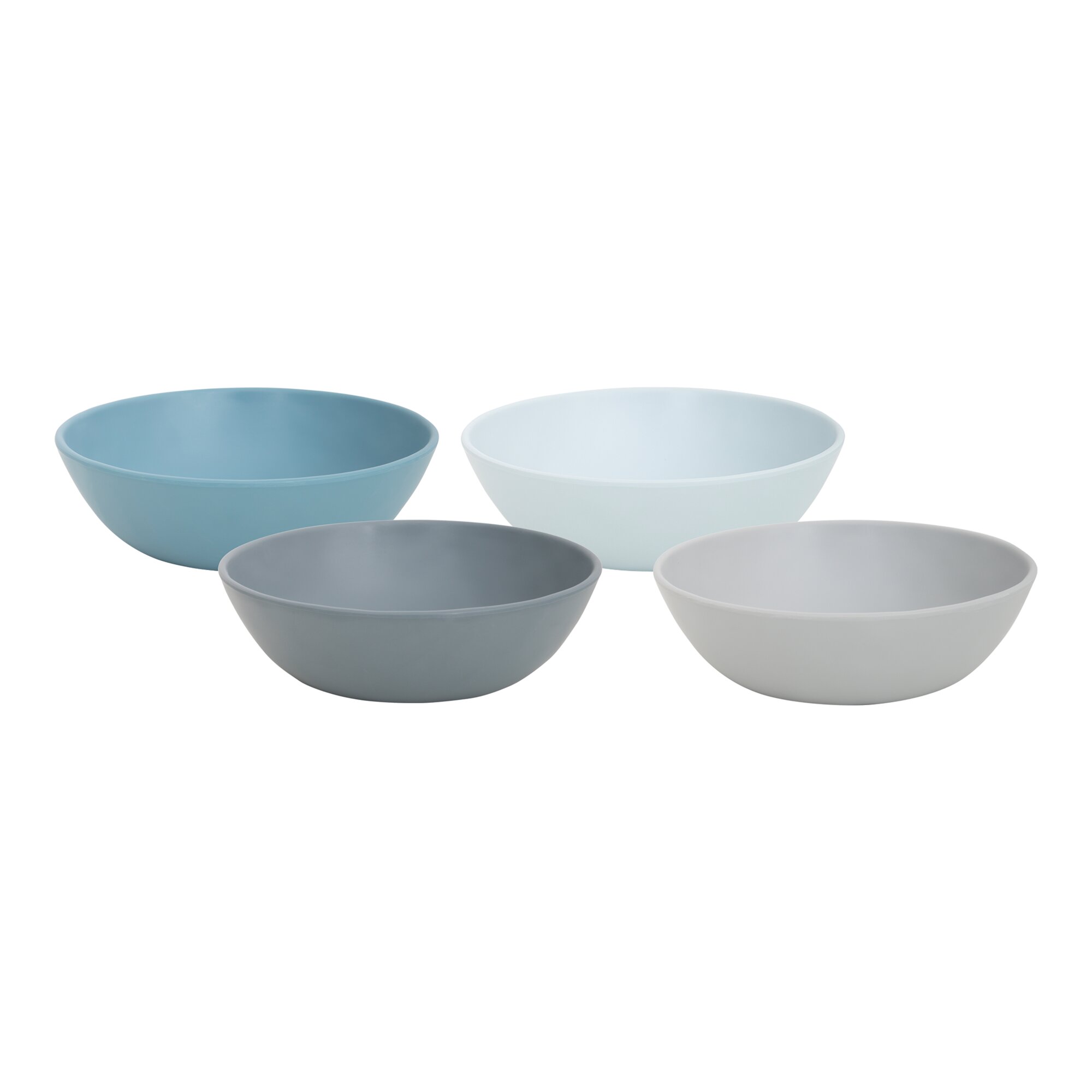 Geschirrset Molvadite, 16-teilig, blau/grau