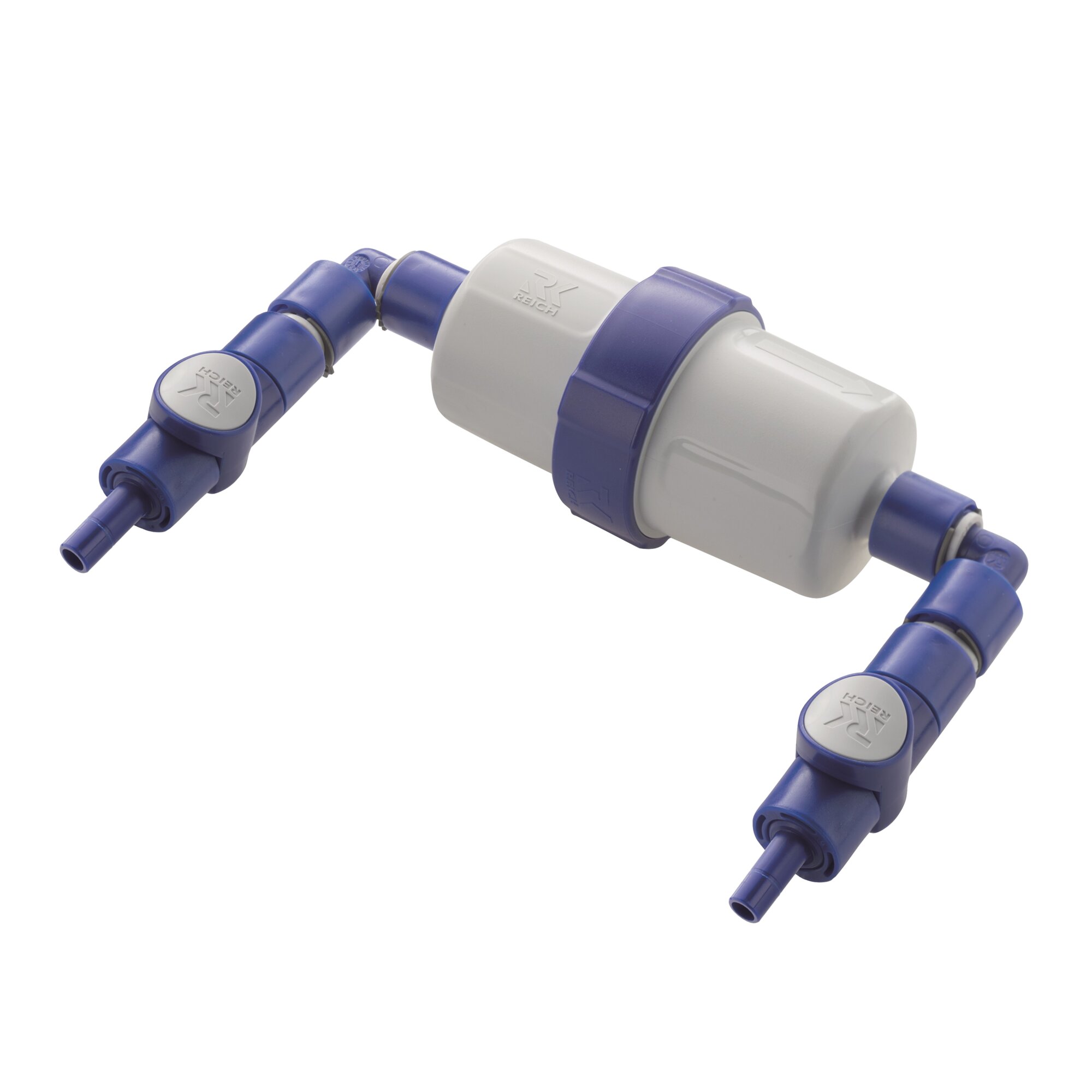 Wasserfilter Einbauset myclean®water sterile UniQuick, beidseitig gewinkelte Anschlüsse