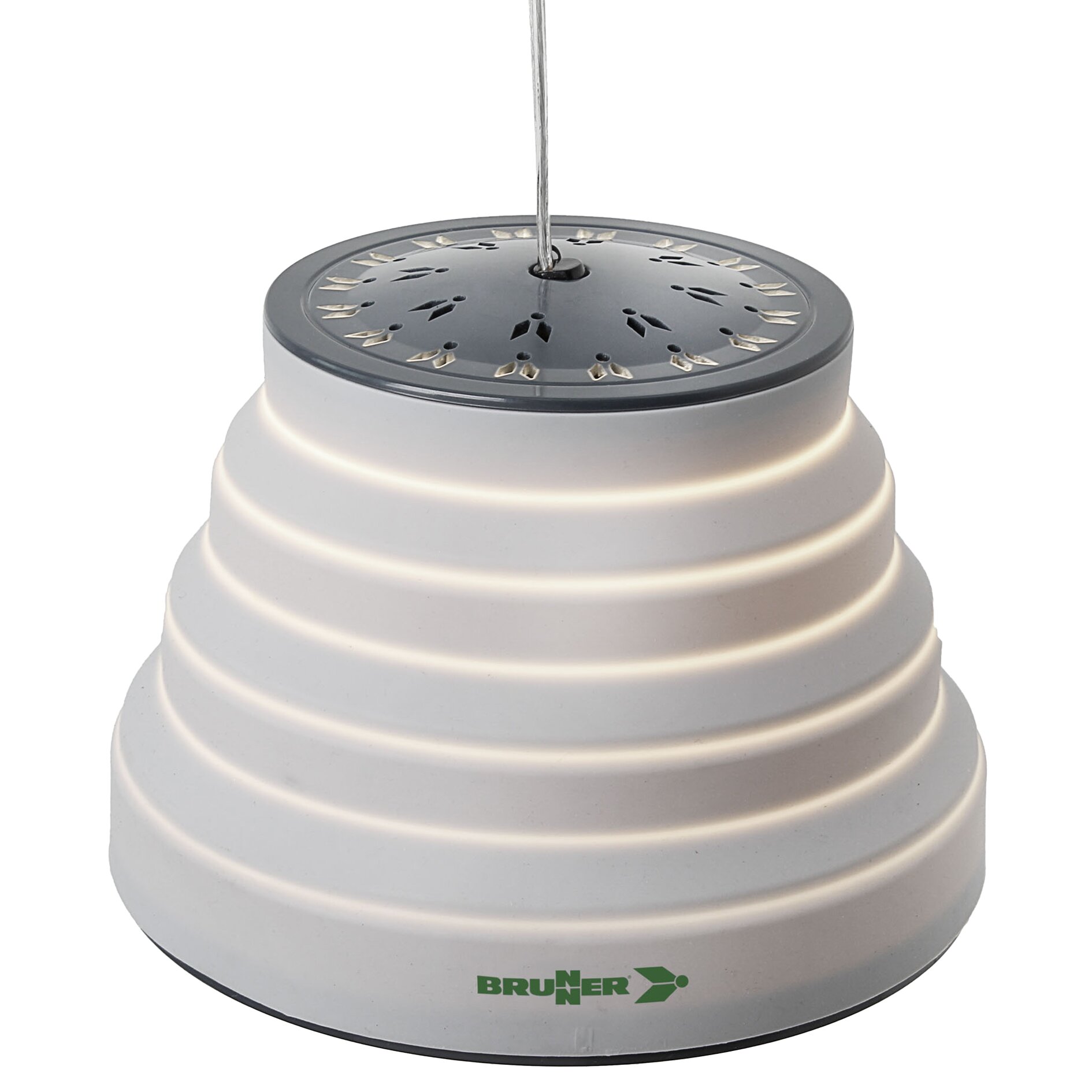 Zeltlampe Syrma LED, grau
