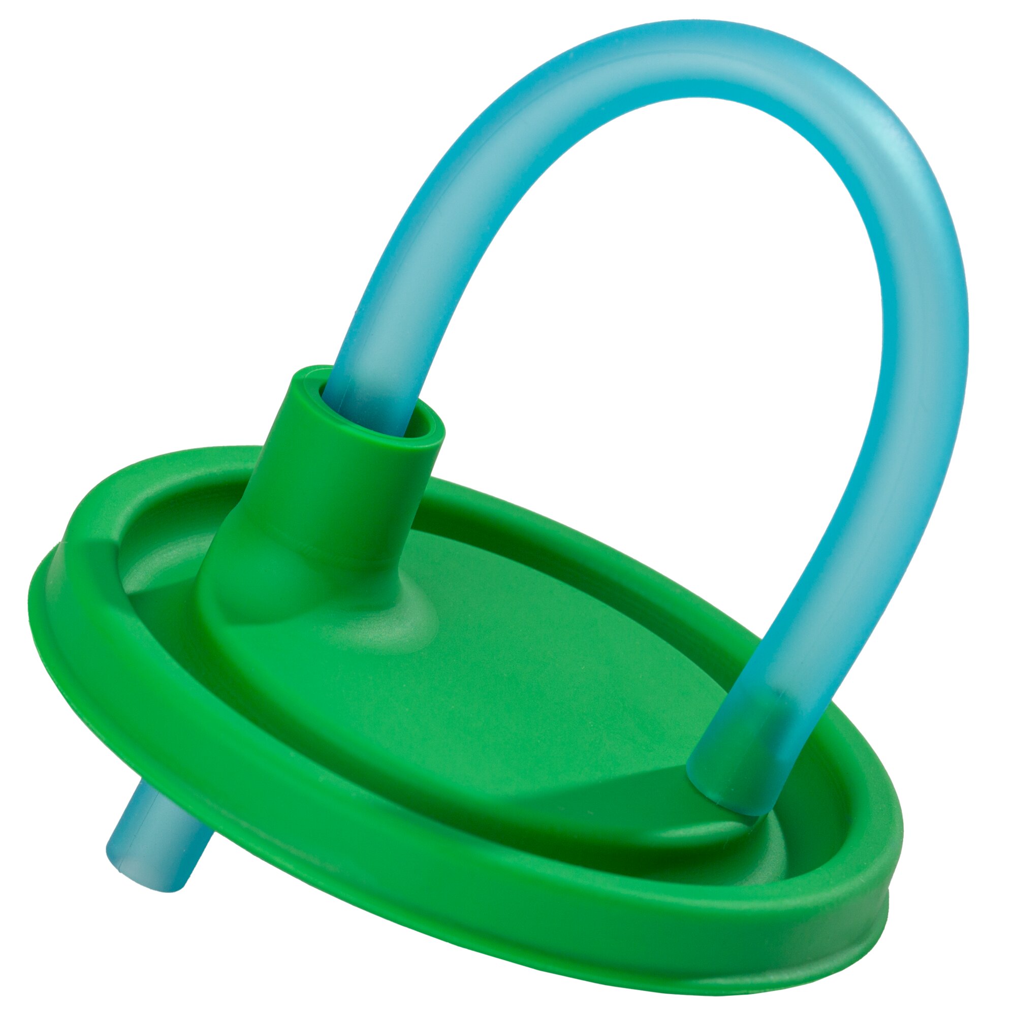 Deckel mit Trinkhalm, grün