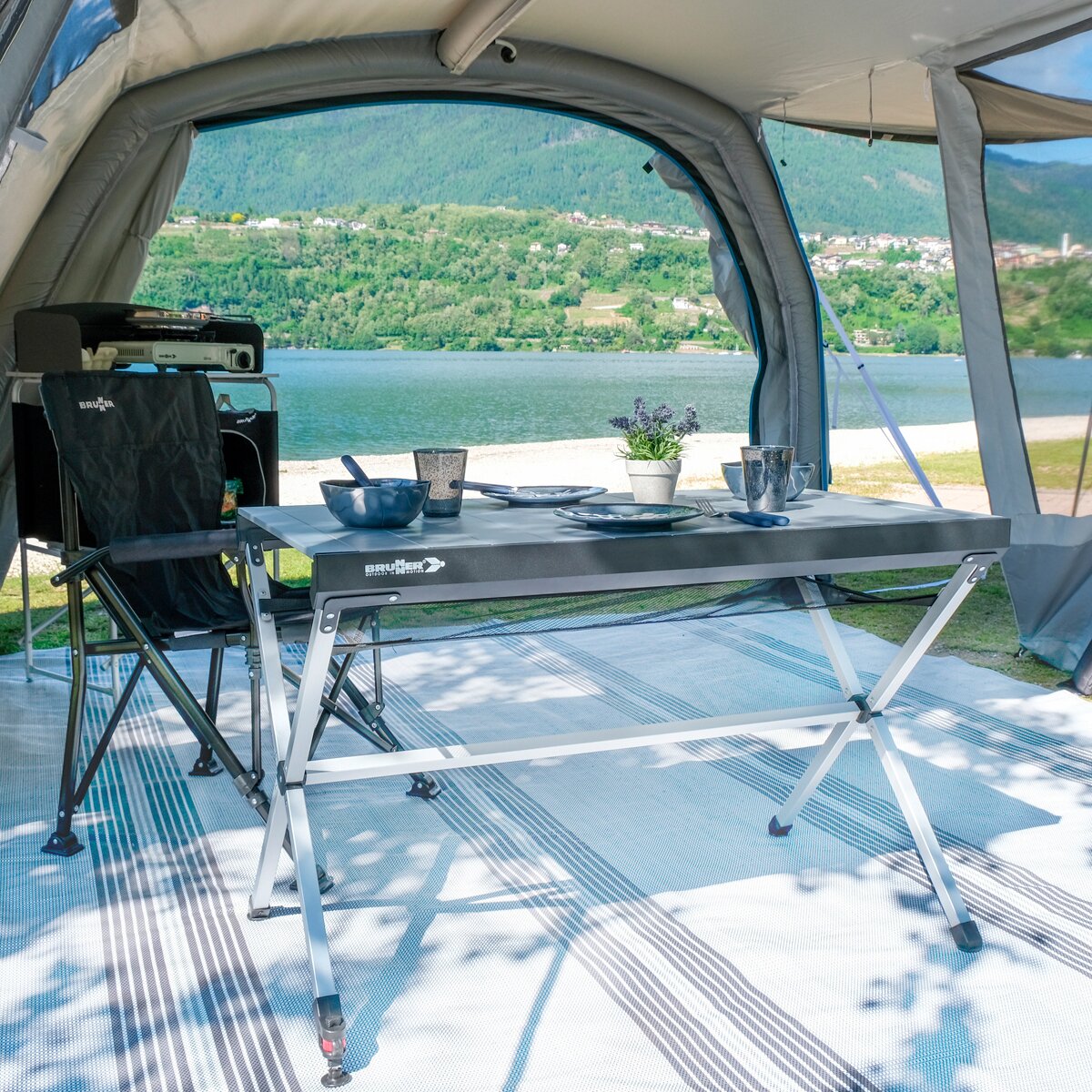 Rolltisch Titanium Axia, 104 x 62 cm