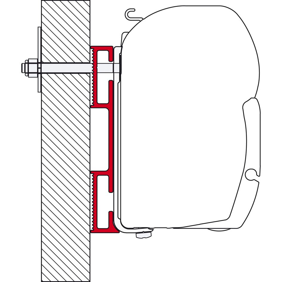 Markisenadapter D, 8 cm