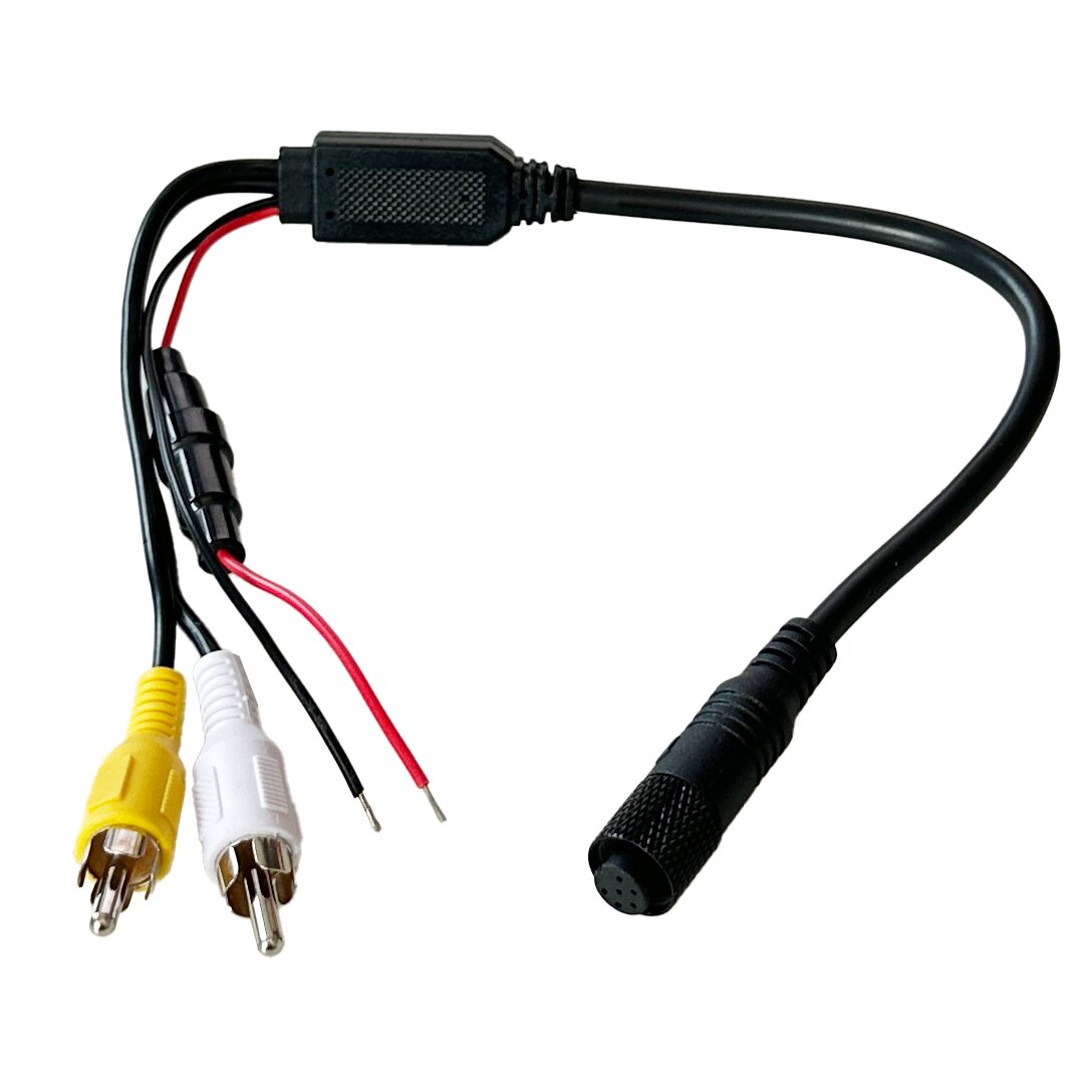 Adapter Monitor, 6-polige Buchse auf 2 Cinch-Stecker