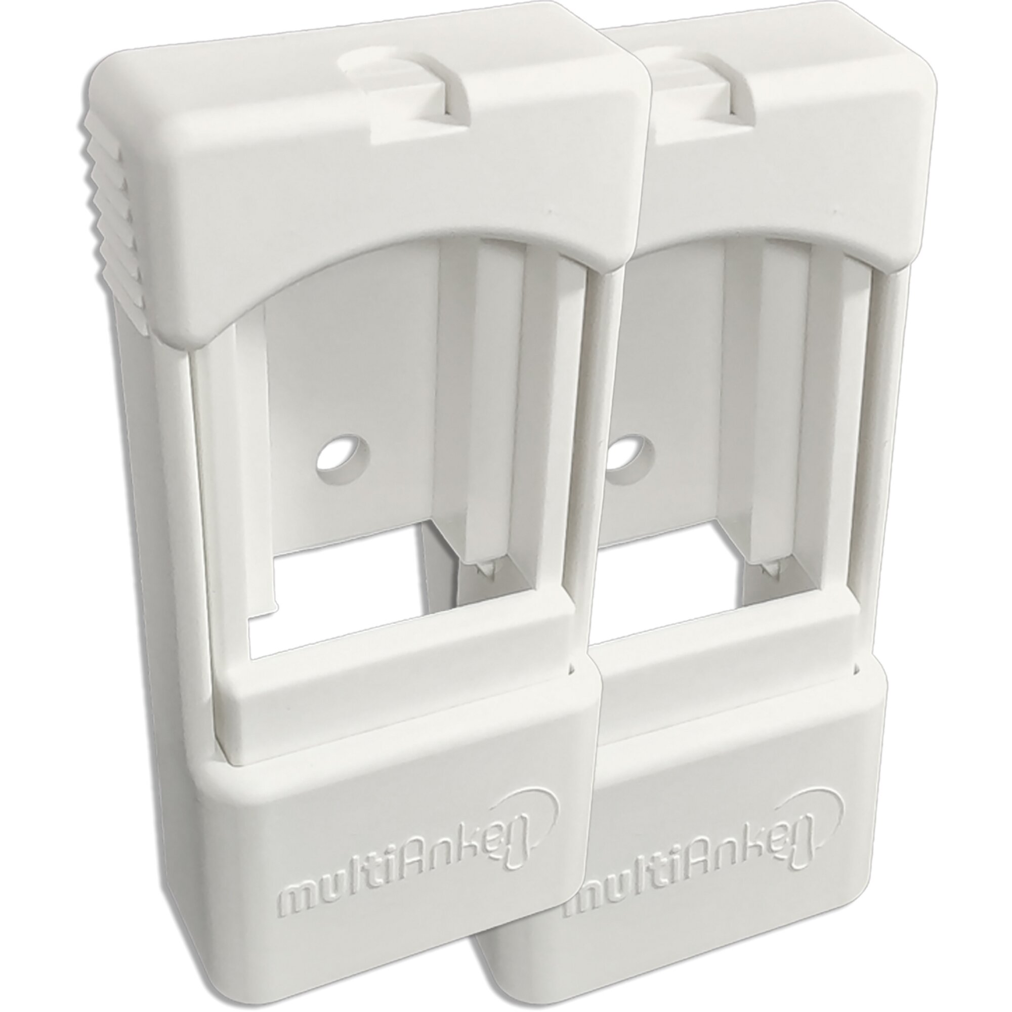Clip-Set, weiß, 2