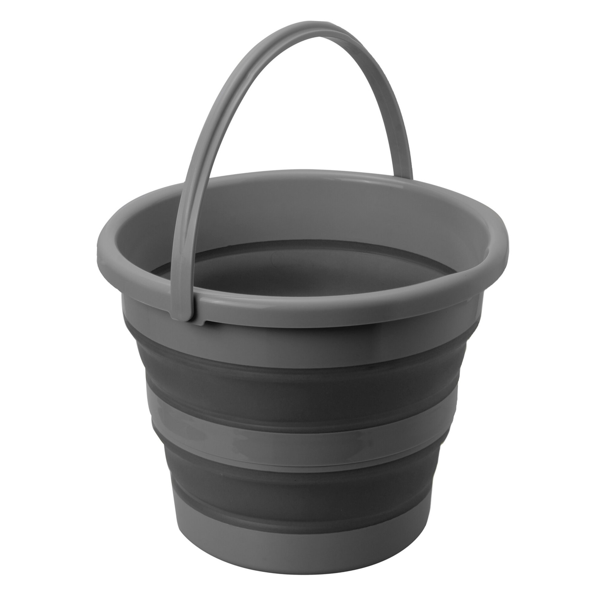 Faltbarer Eimer Drum, grau