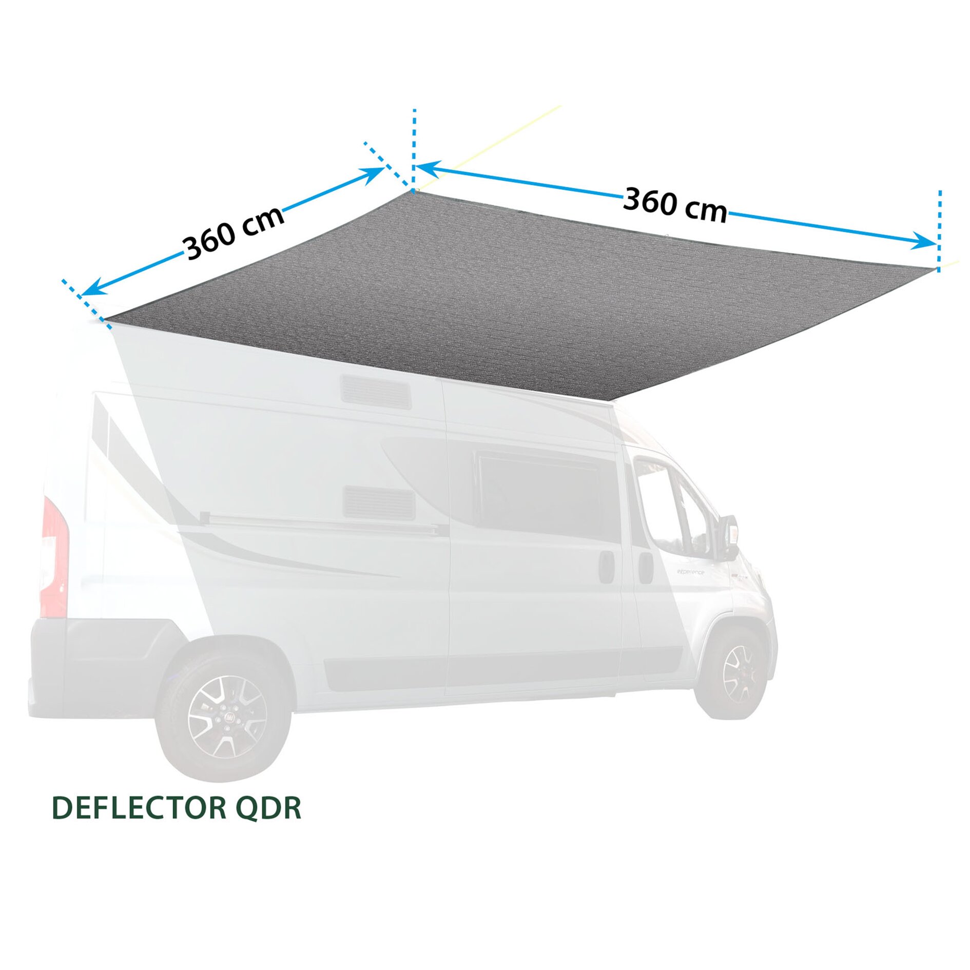 Sonnensegel Deflector QDR 360