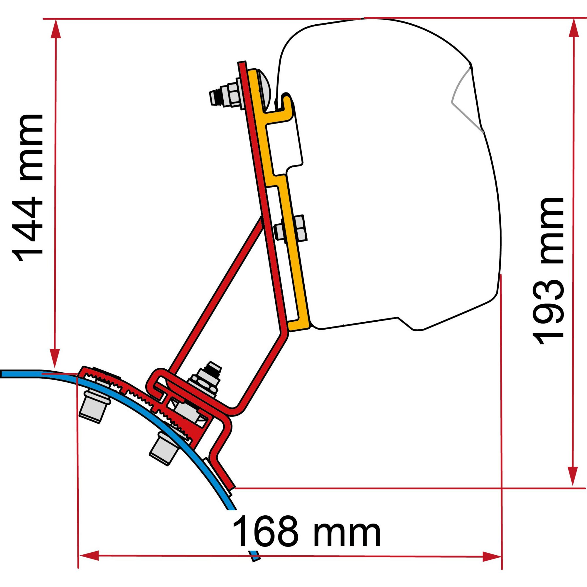 Markisenadapter Kit Stellantis (PSA) für F43, F45, F45s