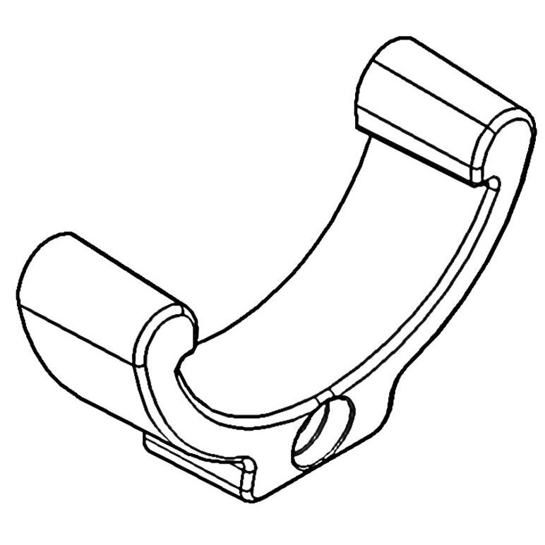 Schienenabdeckung für die V-Schiene
