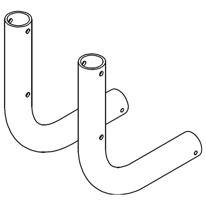 Haltestruktur unten Modell Rail