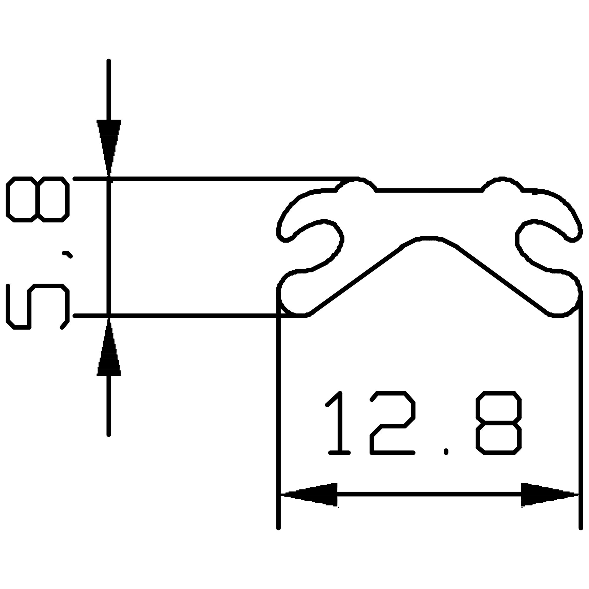 Leistenfüller schwarzbraun 12,5 mm, 50 m