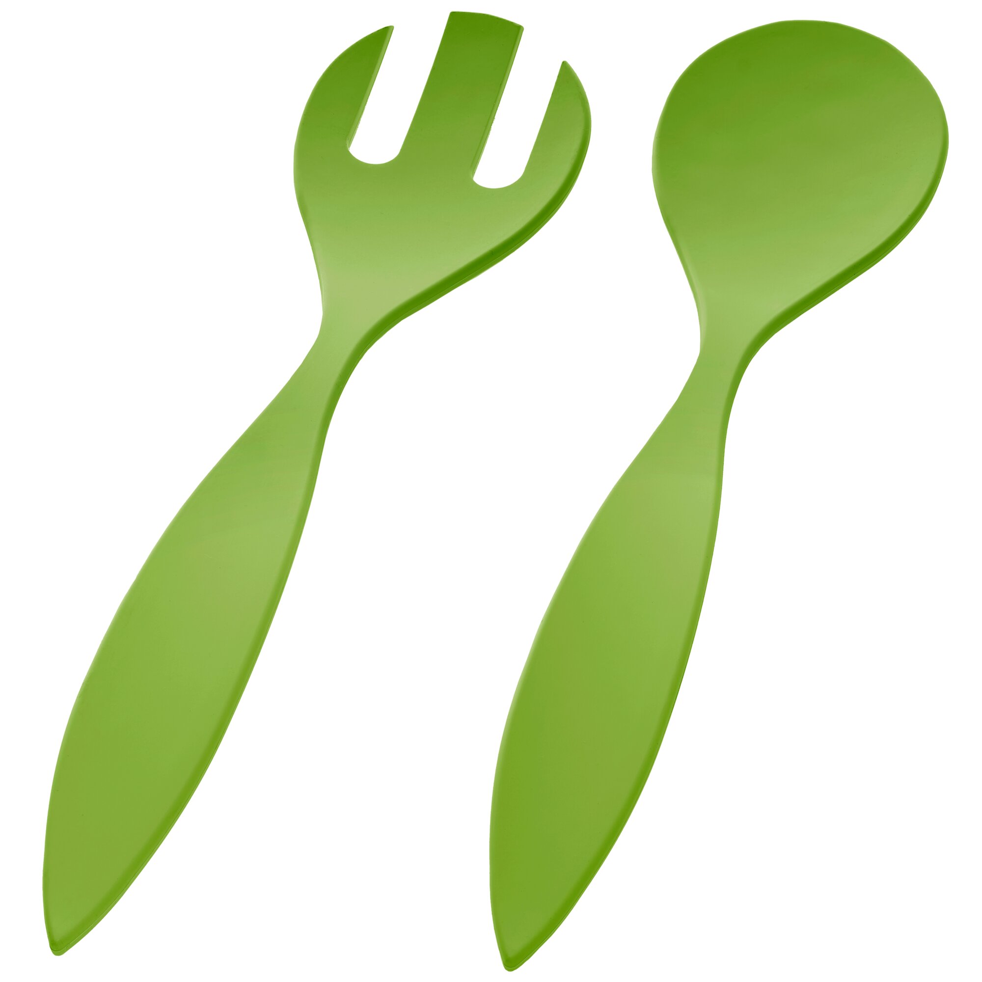 Salatbesteck grün