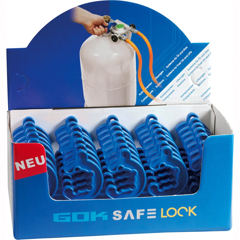 MiniTool – Gasflaschen-Schlüssel für Kleinflaschenregler, blau