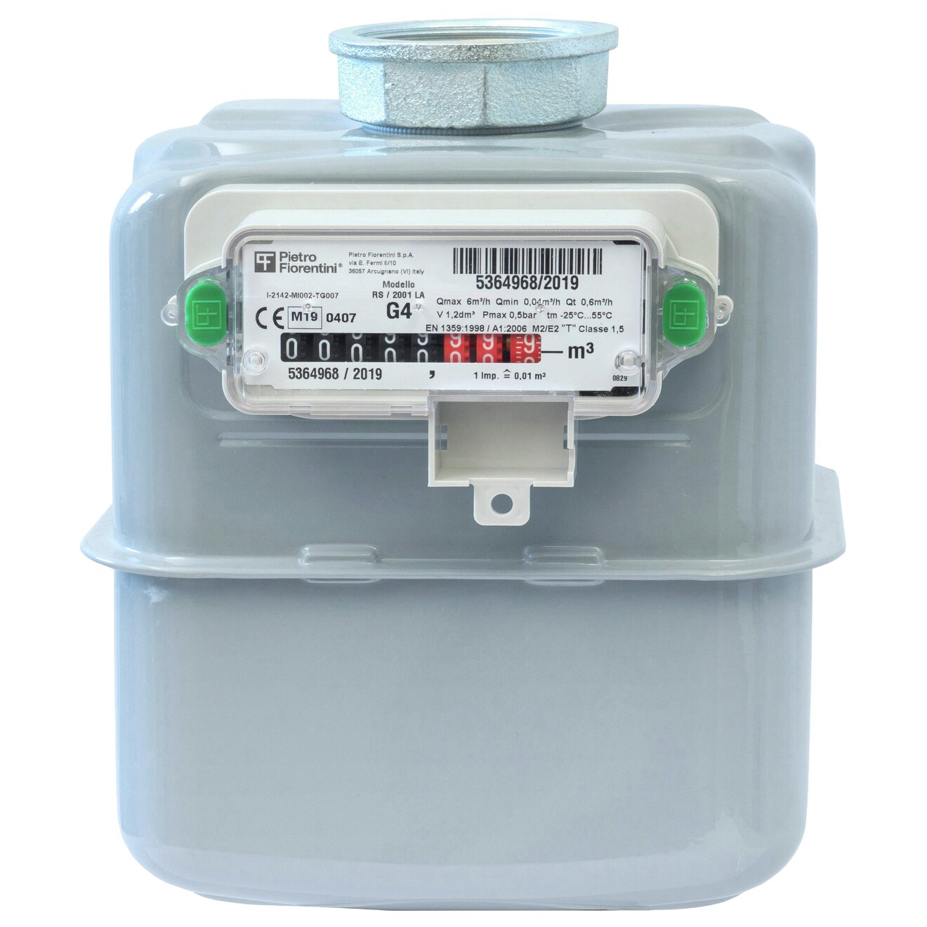 Gaszähler-Einrohr, G4, DN25