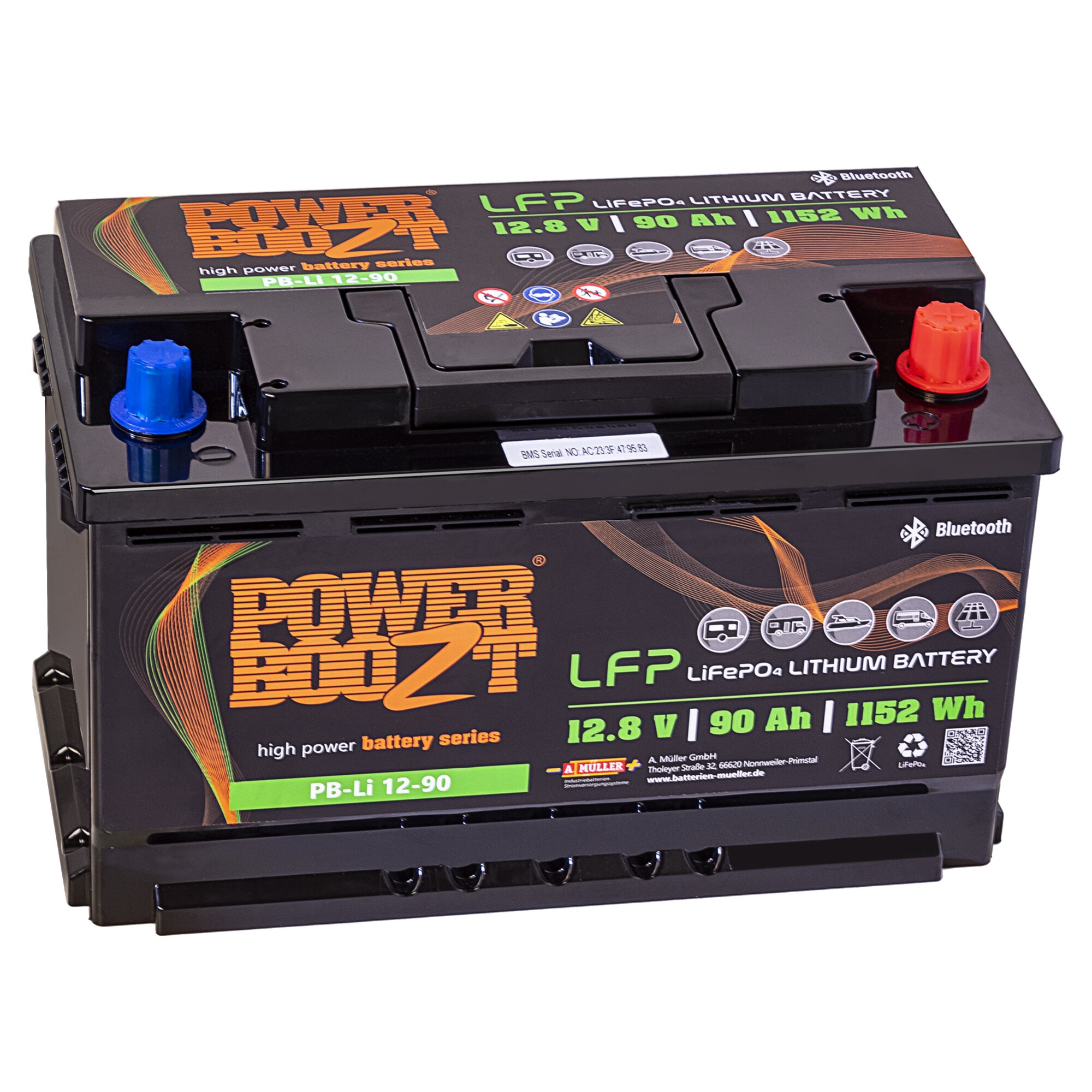 Powerboozt Lithium-Batterie