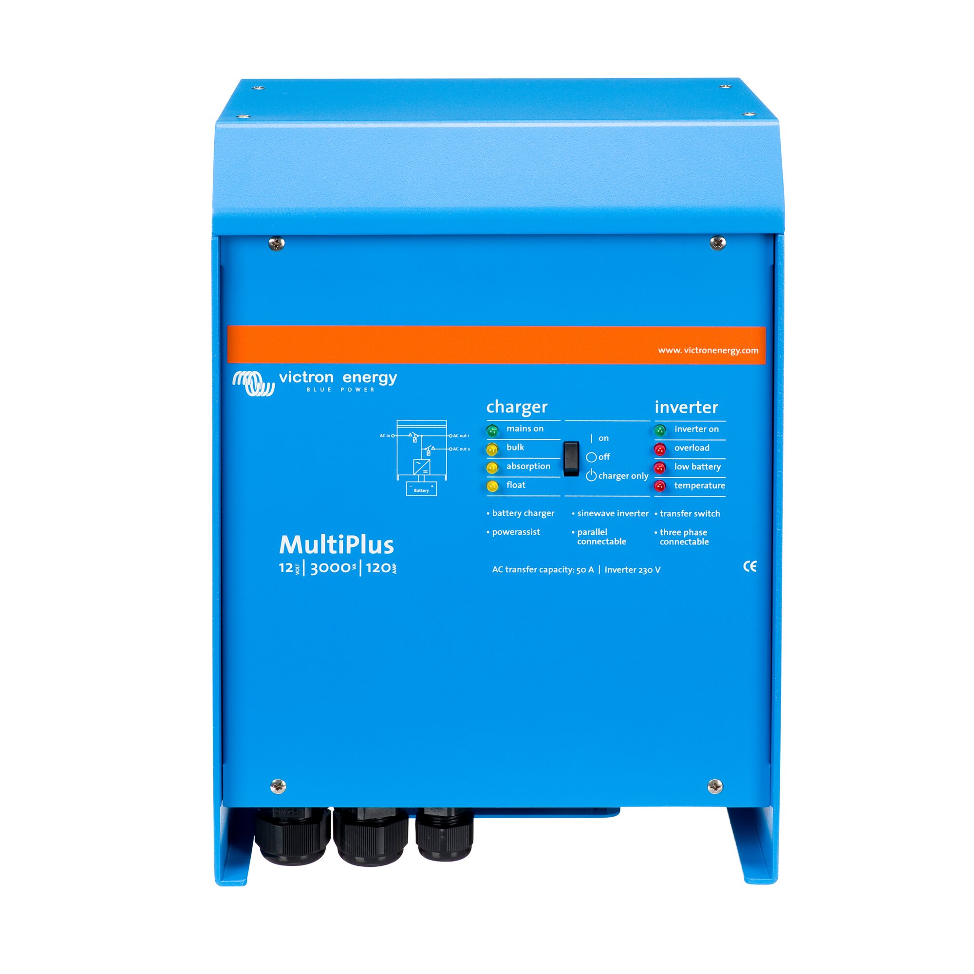 Wechselrichter MultiPlus 12/3000/120-50, 3000 W