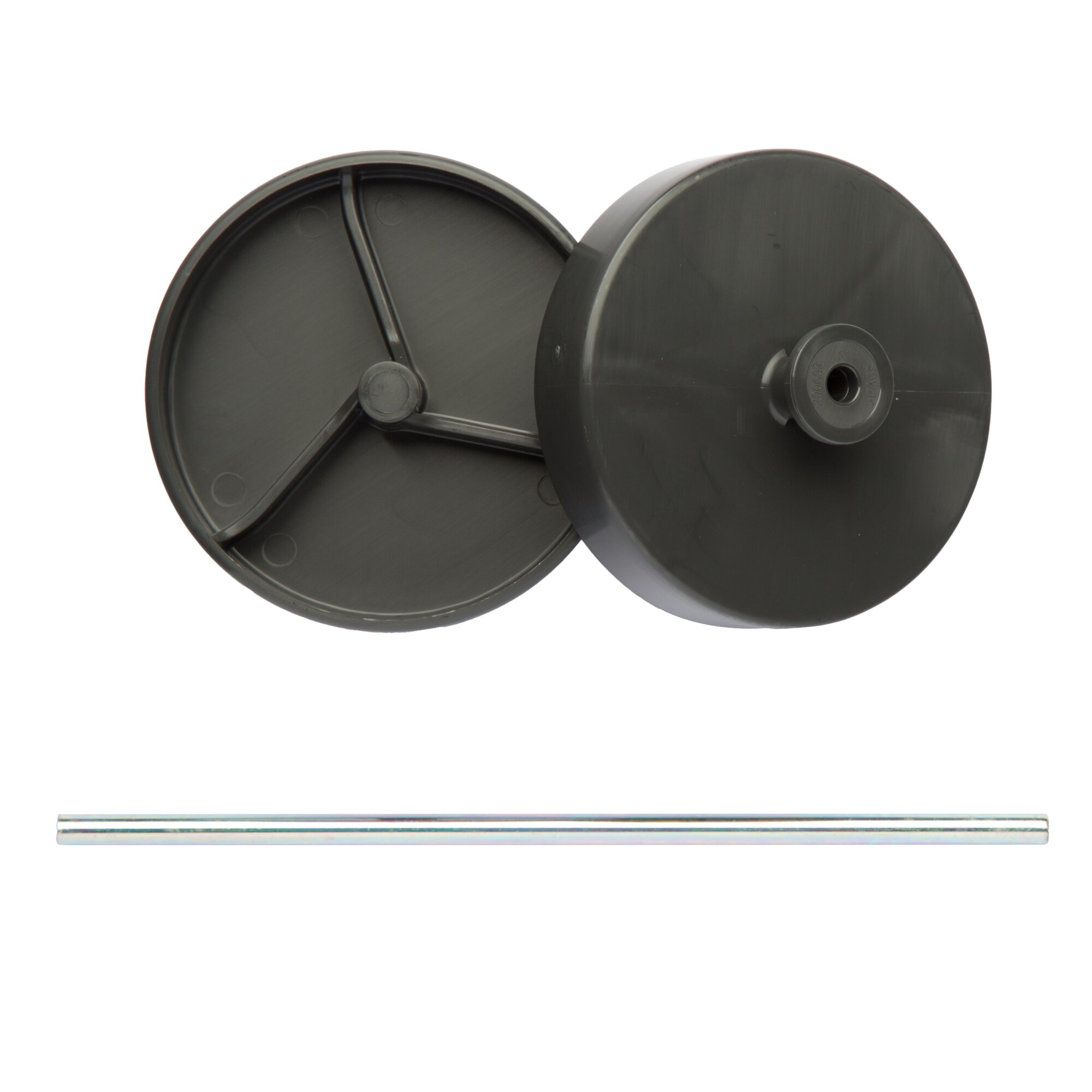 Räder mit Achse für Fäkalientank