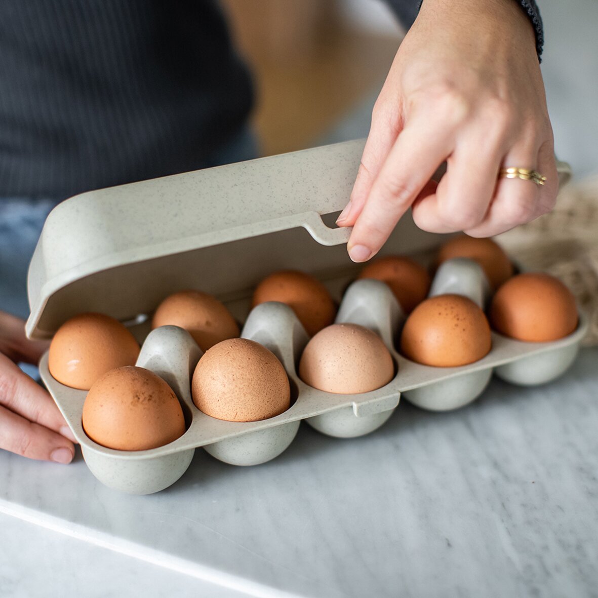 Eierbox EGGS TO GO, sand