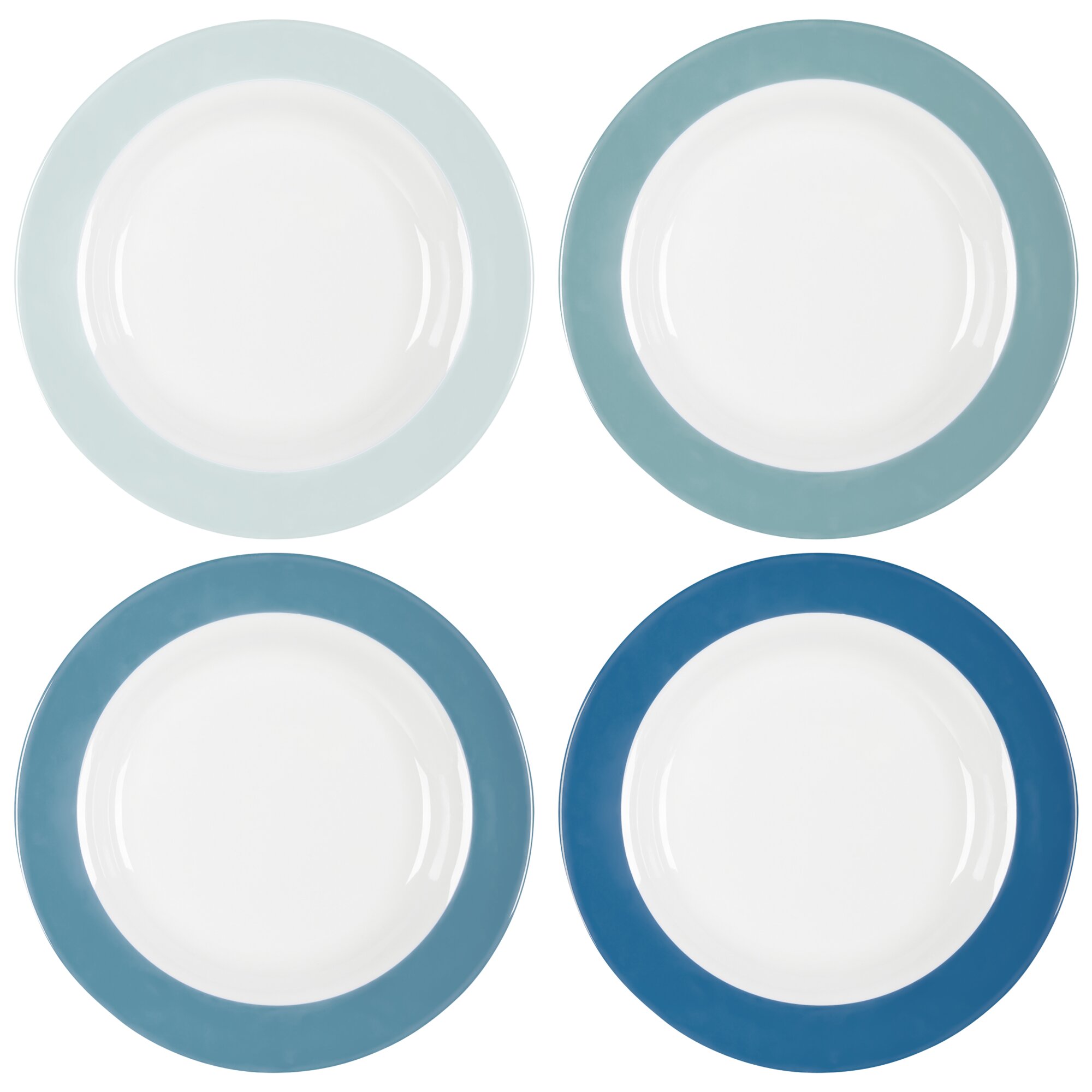 Suppenteller Colour Line, blau