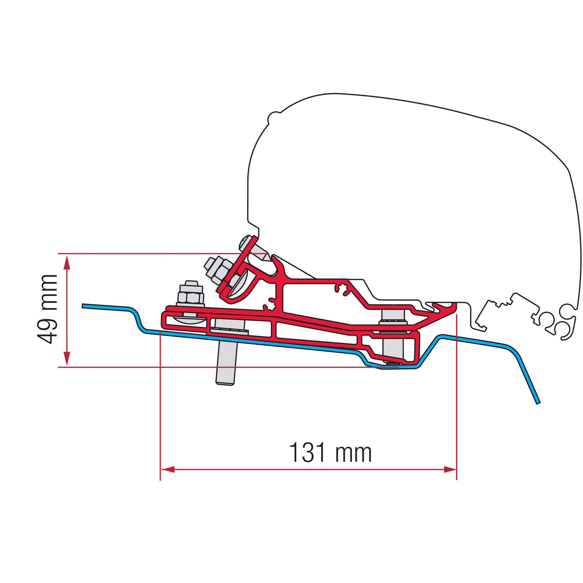 Markisenadapter Ford Transit H3