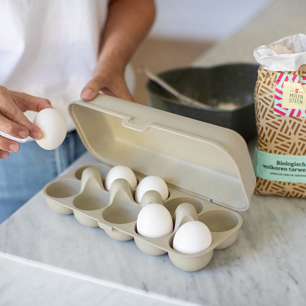 Eierbox EGGS TO GO, sand