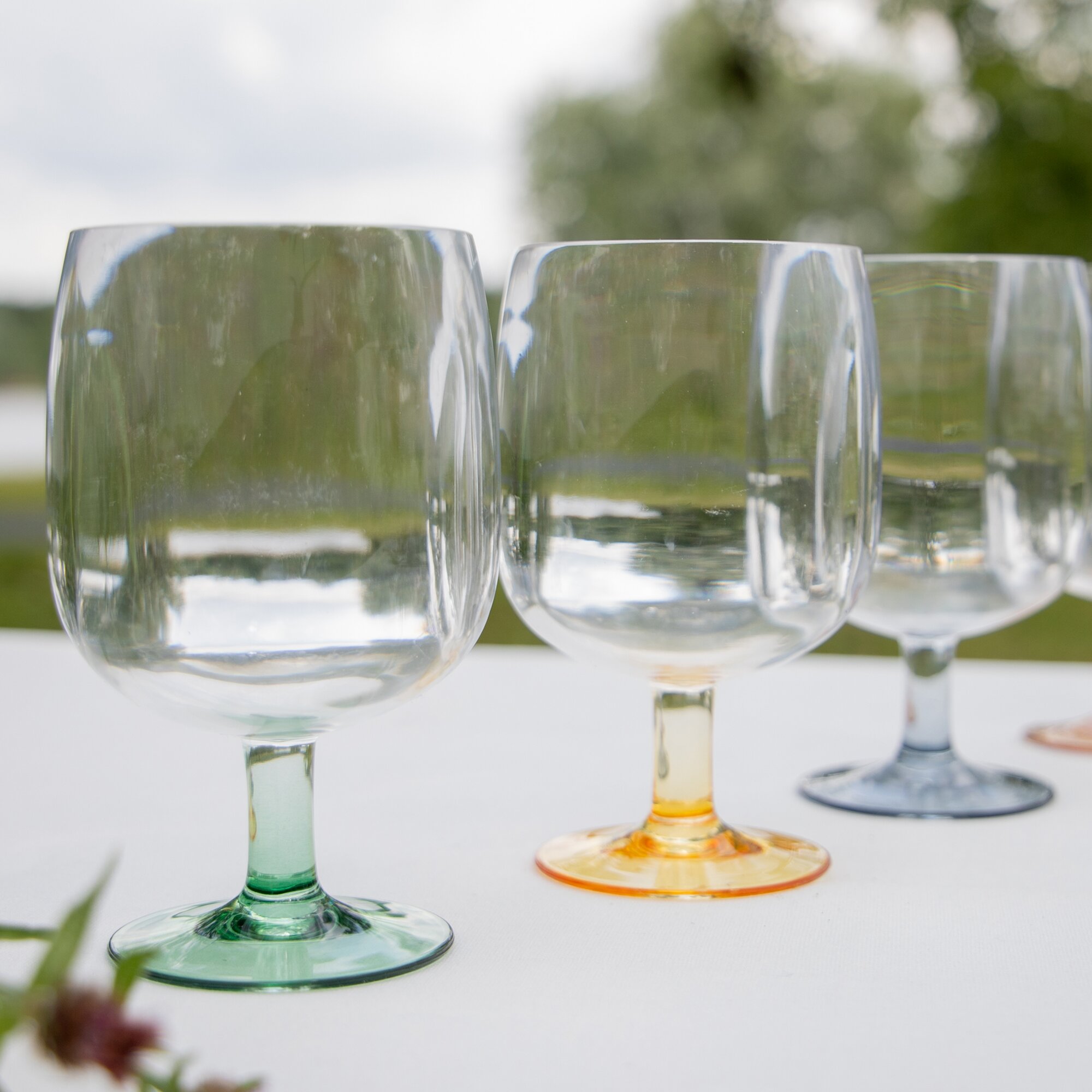 Weinglas-Set 4-teilig bunt