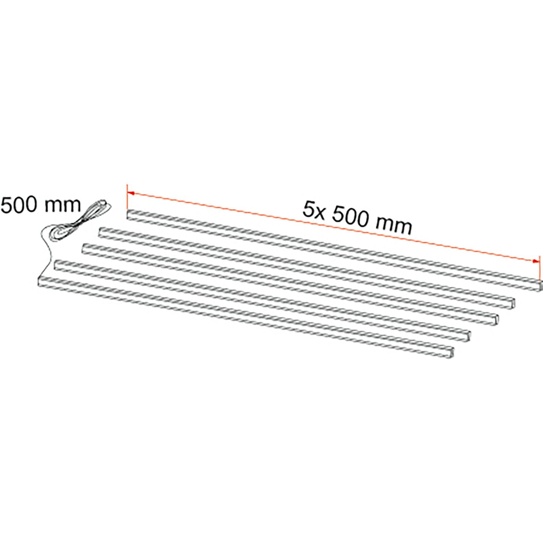 Lichtleiste Awning Case, weiß