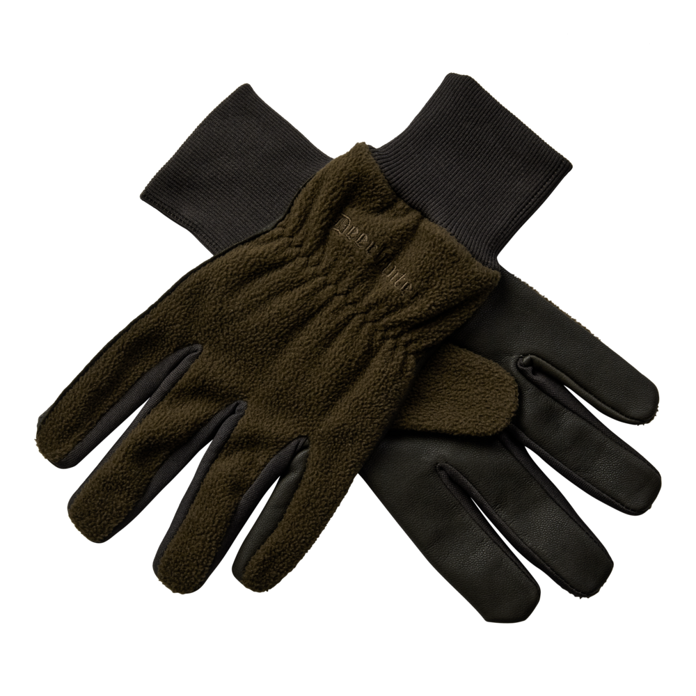 Deerhunter Fleecehandschuhe mit Leder
