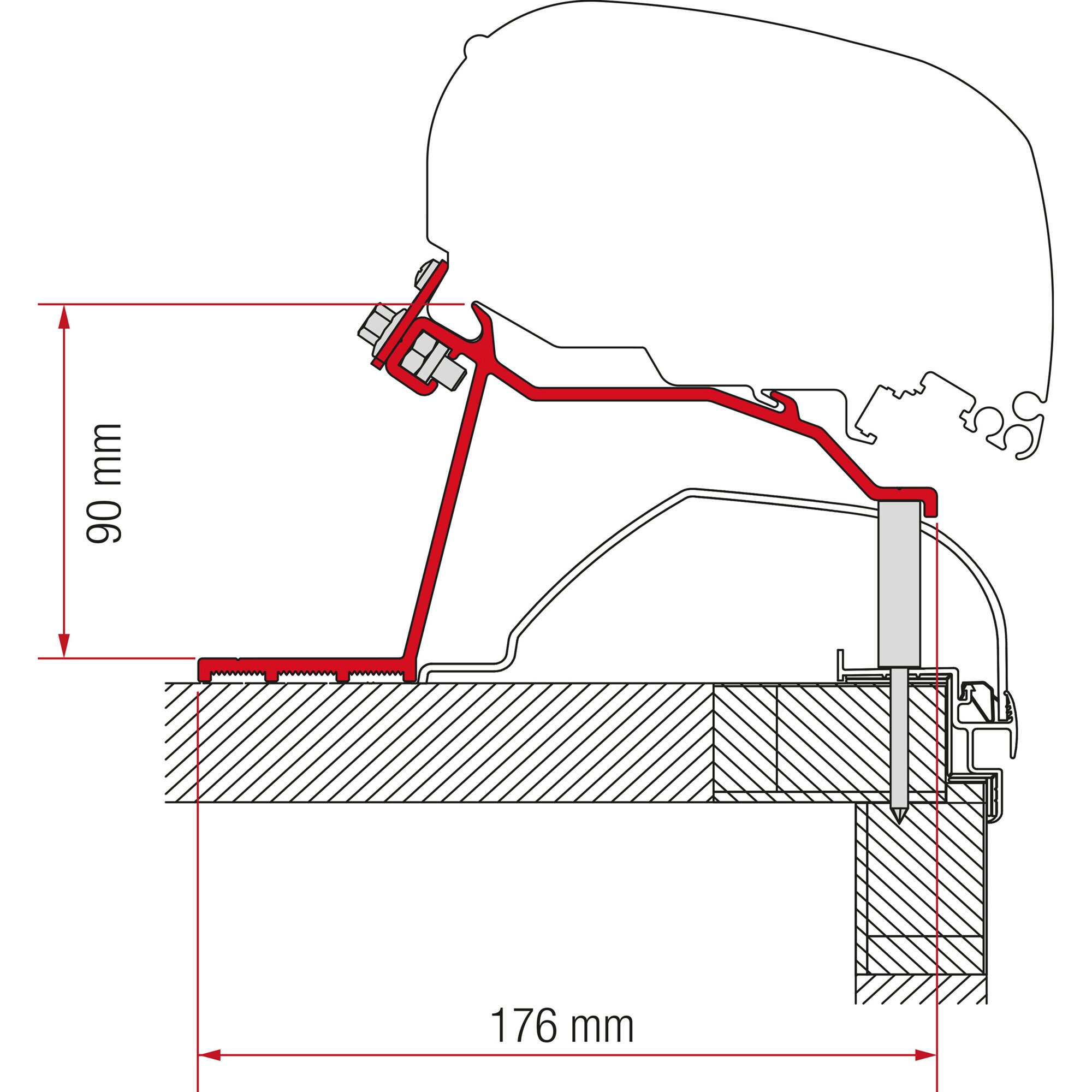 Markisenadapter Kit Hobby Caravan für F80/F65