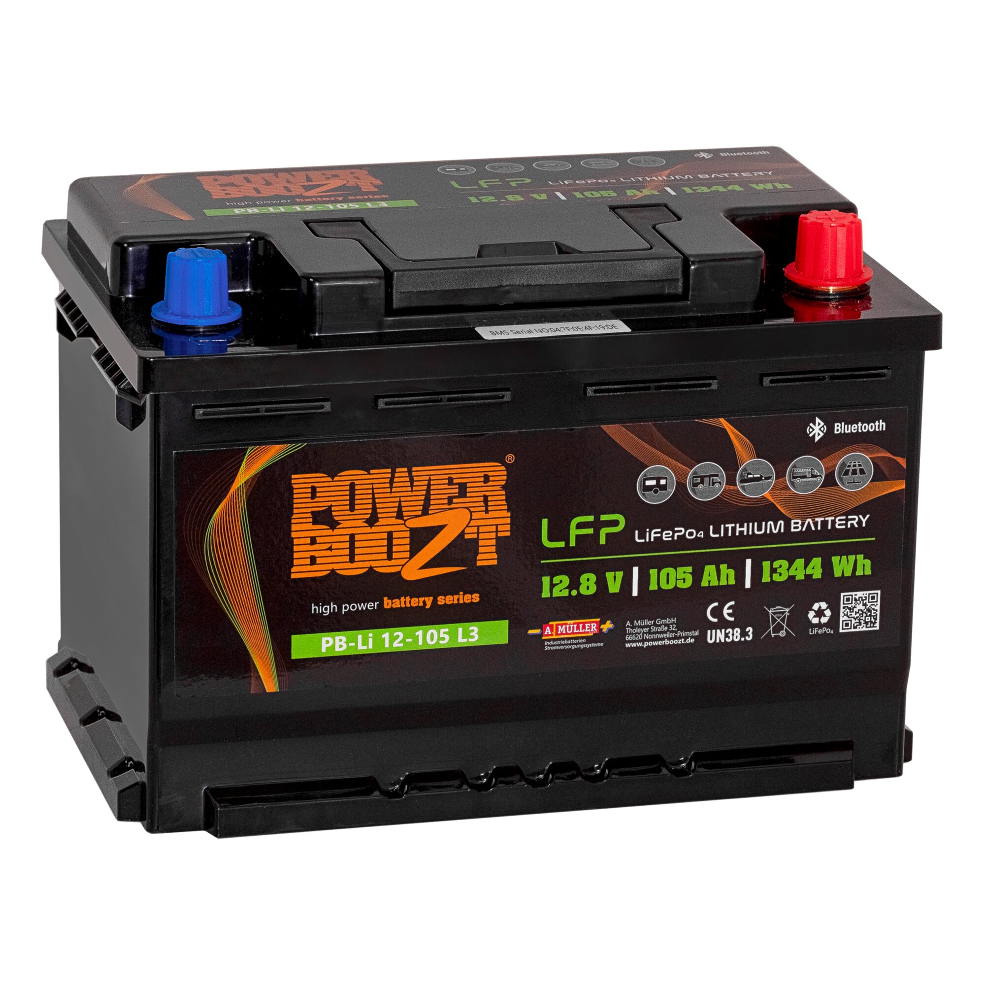 Powerboozt Lithium-Batterie