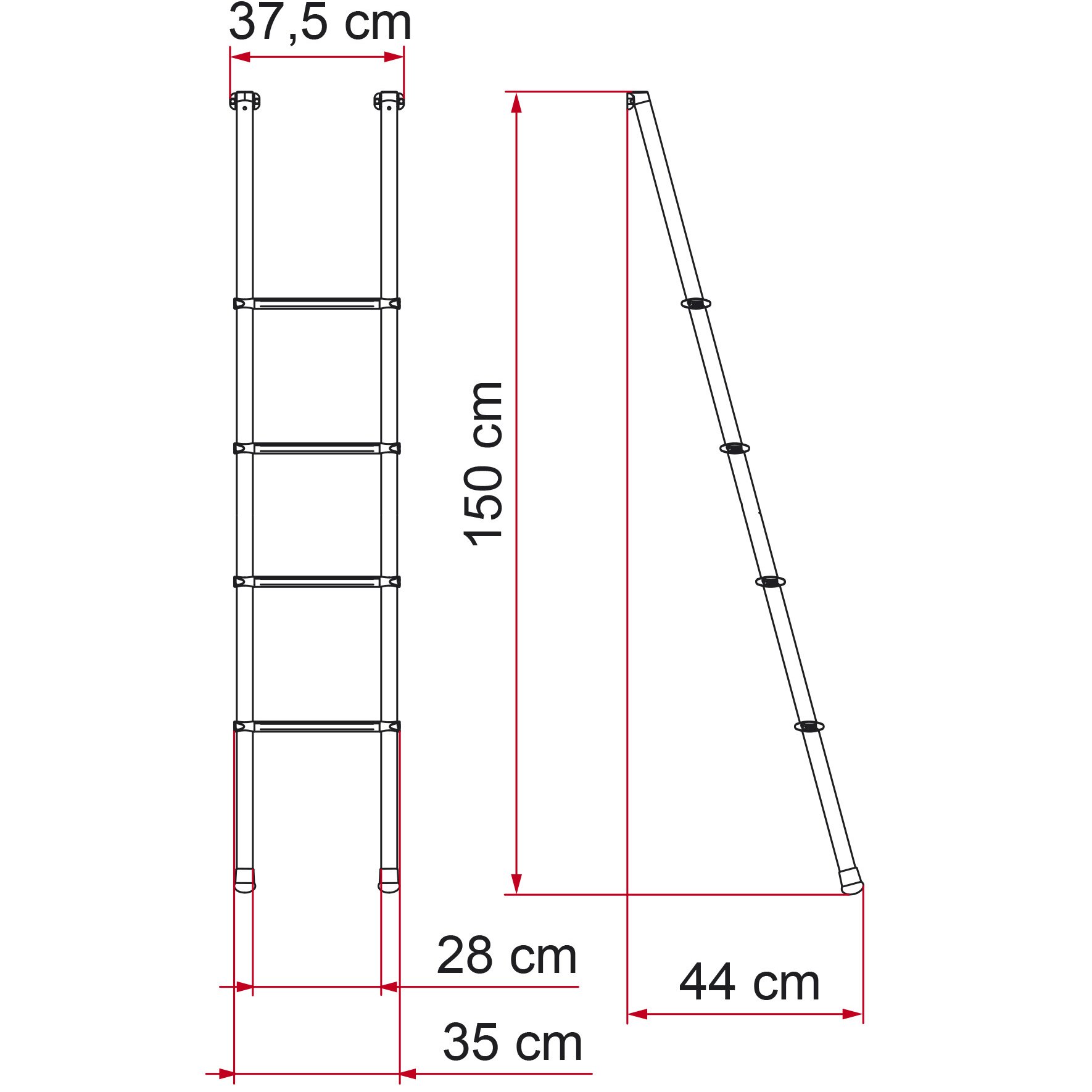 Leiter Hochbetten Deluxe, 4