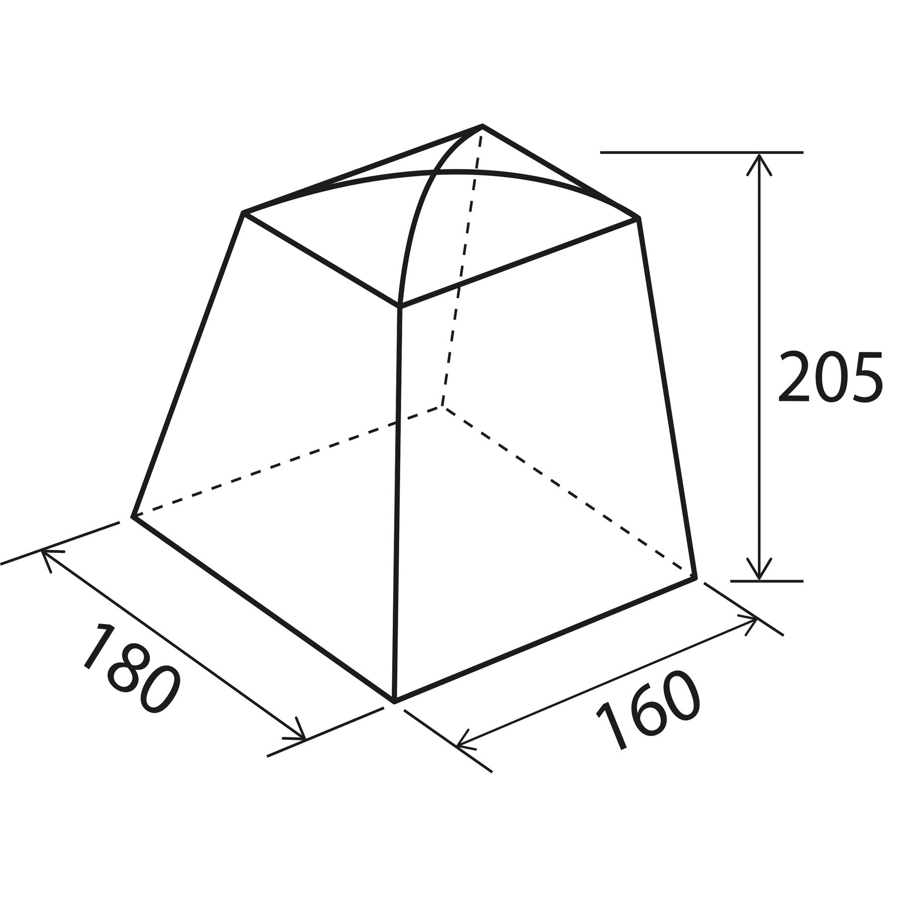 Strandzelt Cabina Maxi NG, 180 x 205 x 160 cm