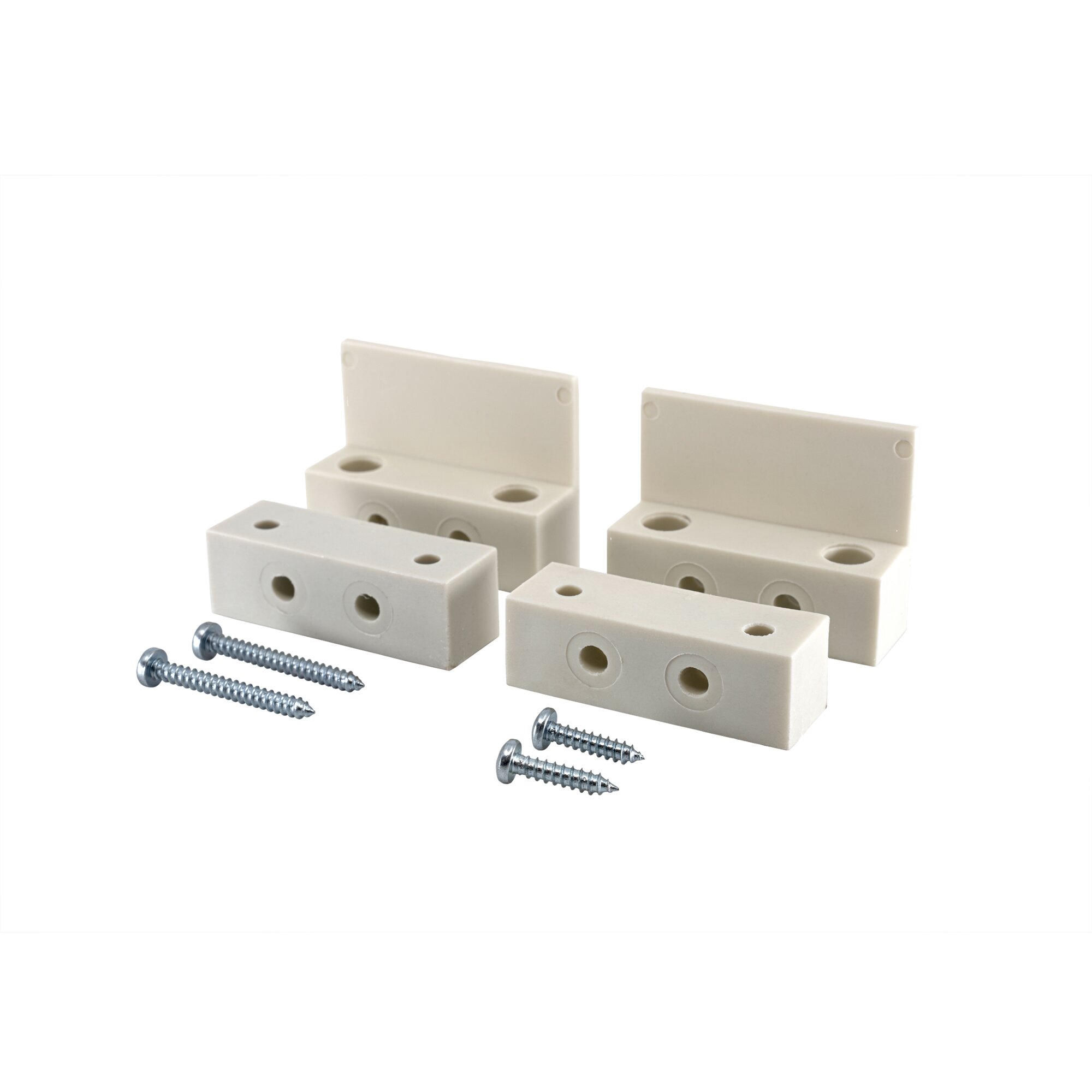 Montageadapter (2 Paar), weiß