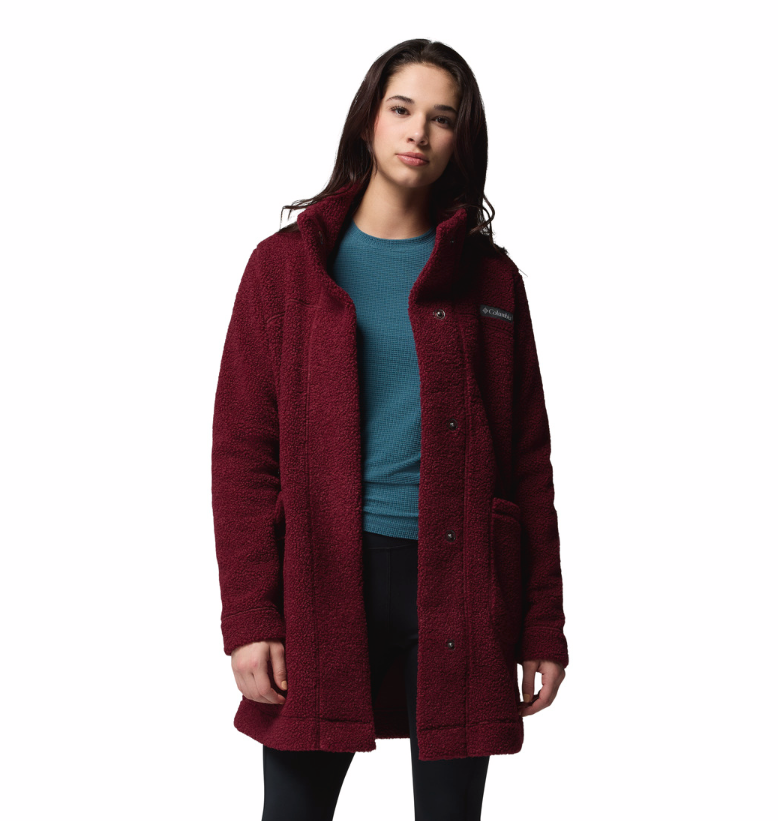 Columbia Panorama™ lange Sherpa Fleece Jacke für Damen