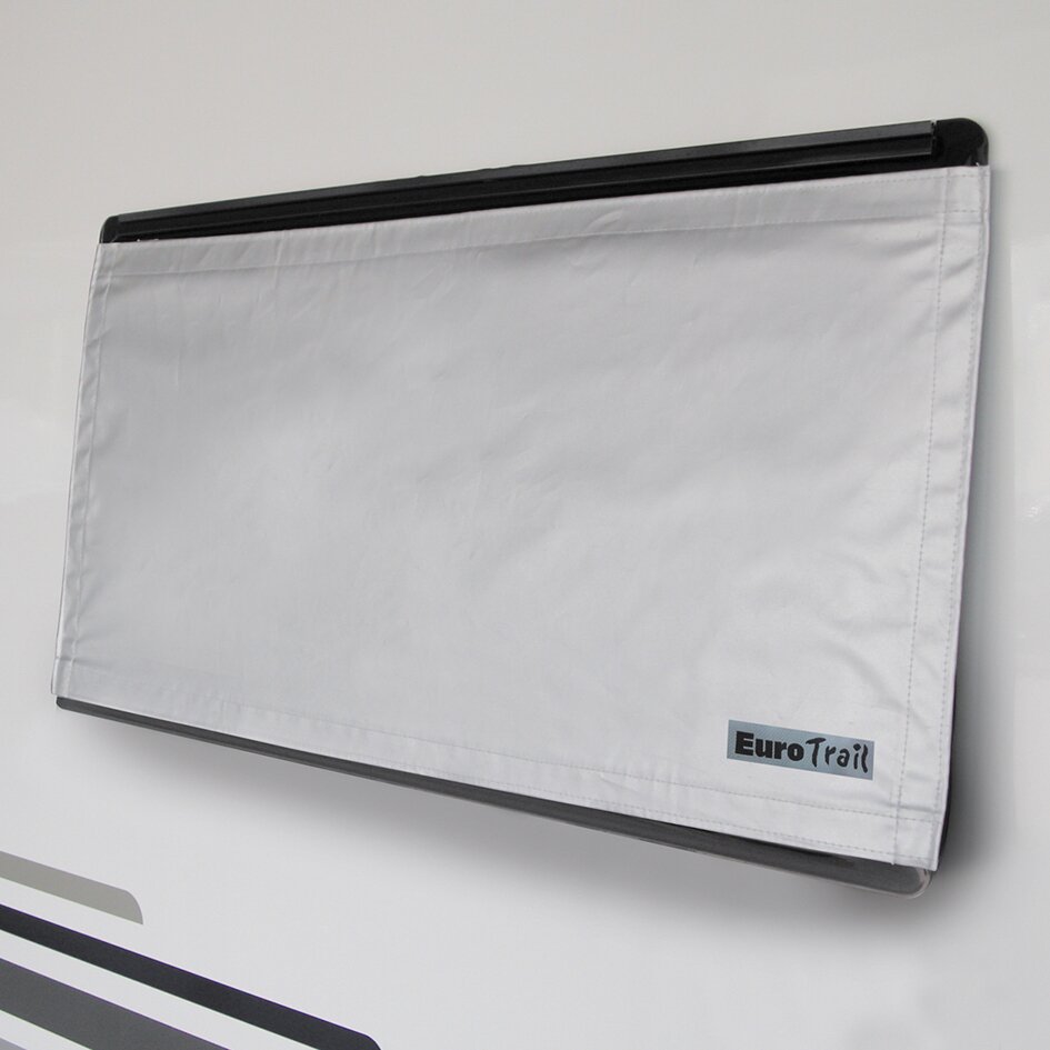 Fensterabdeckung, hellgrau, Maße (B x H) 100 x 60 cm