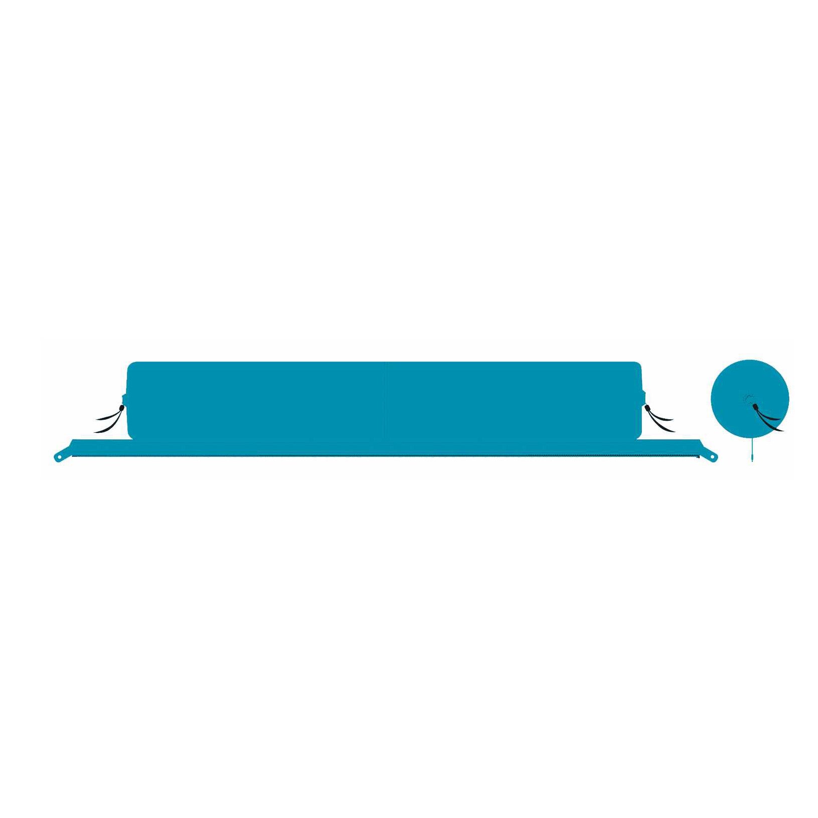 Kissenrolle „Zip XL Lounger“, türkis