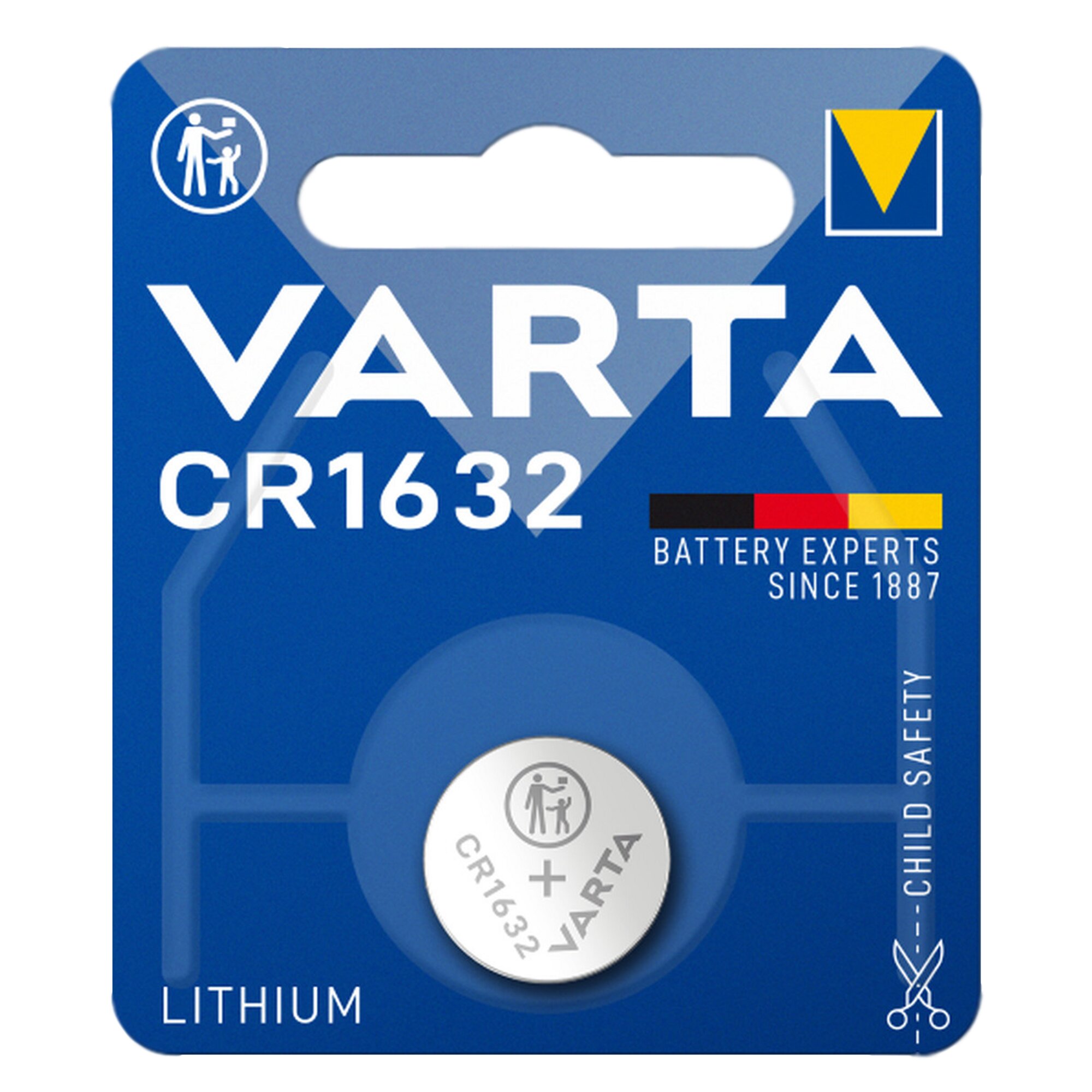 Hightech Lithium Knopfzelle, Lithium Coin CR1632