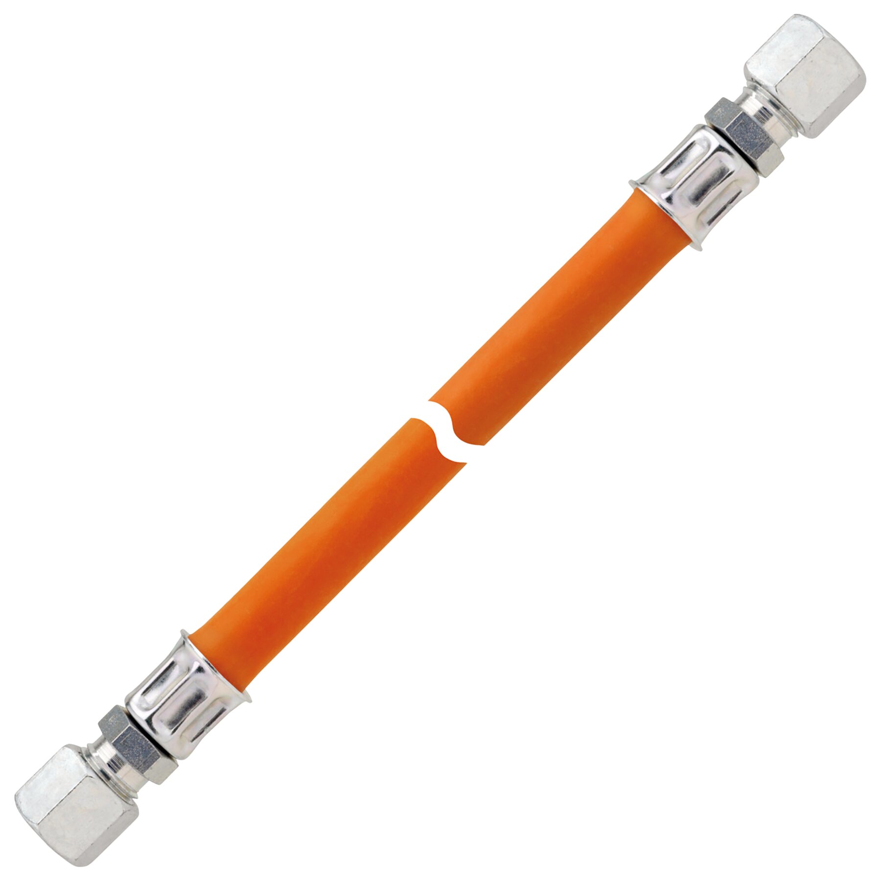Gas-Hochdruckschlauchleitung 10 bar bds. RVS 8 x 2000